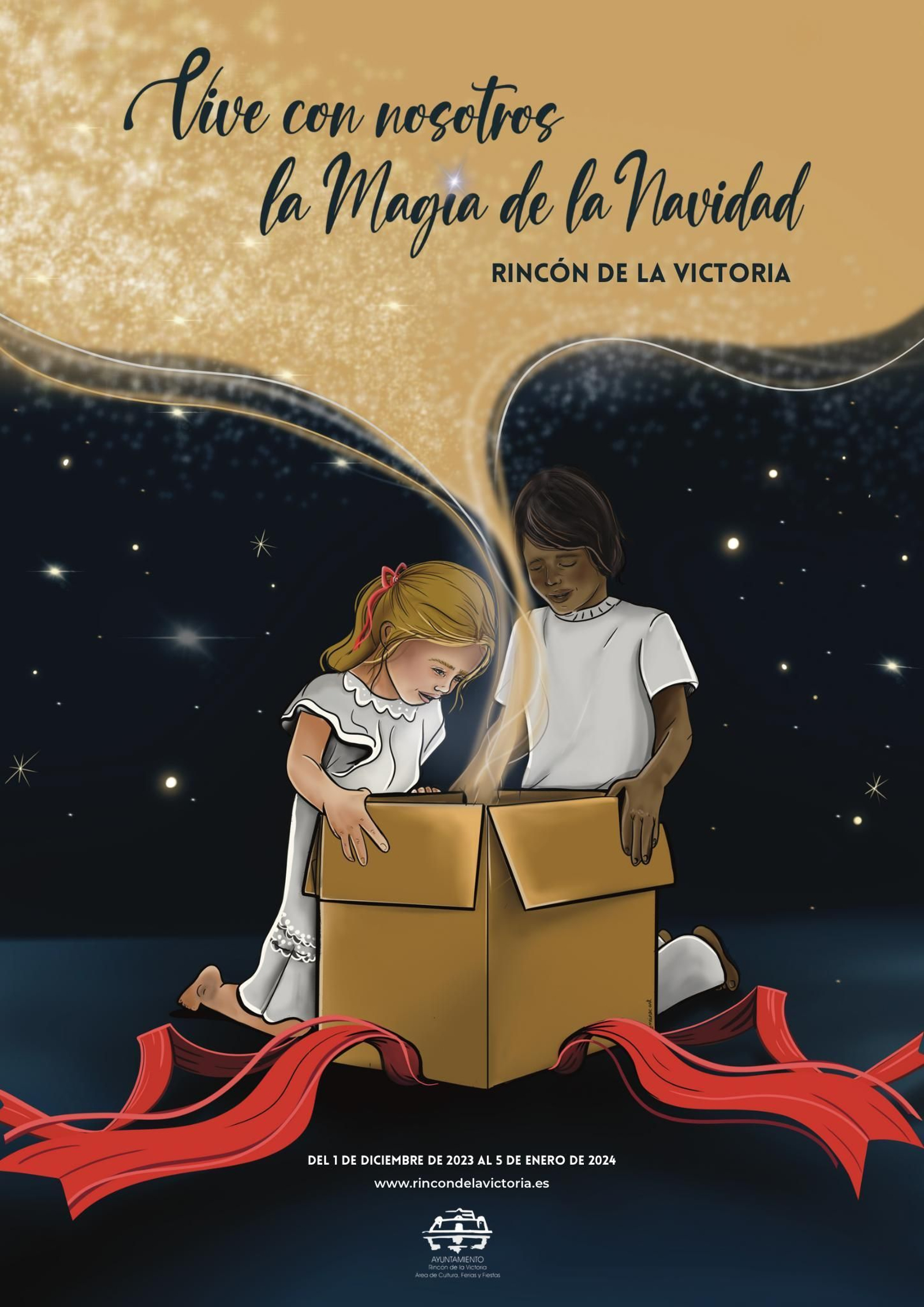 Cartel de la programación navideña diseñado por Marina Cuesta Cartel de la programación navideña diseñado por Marina Cuesta