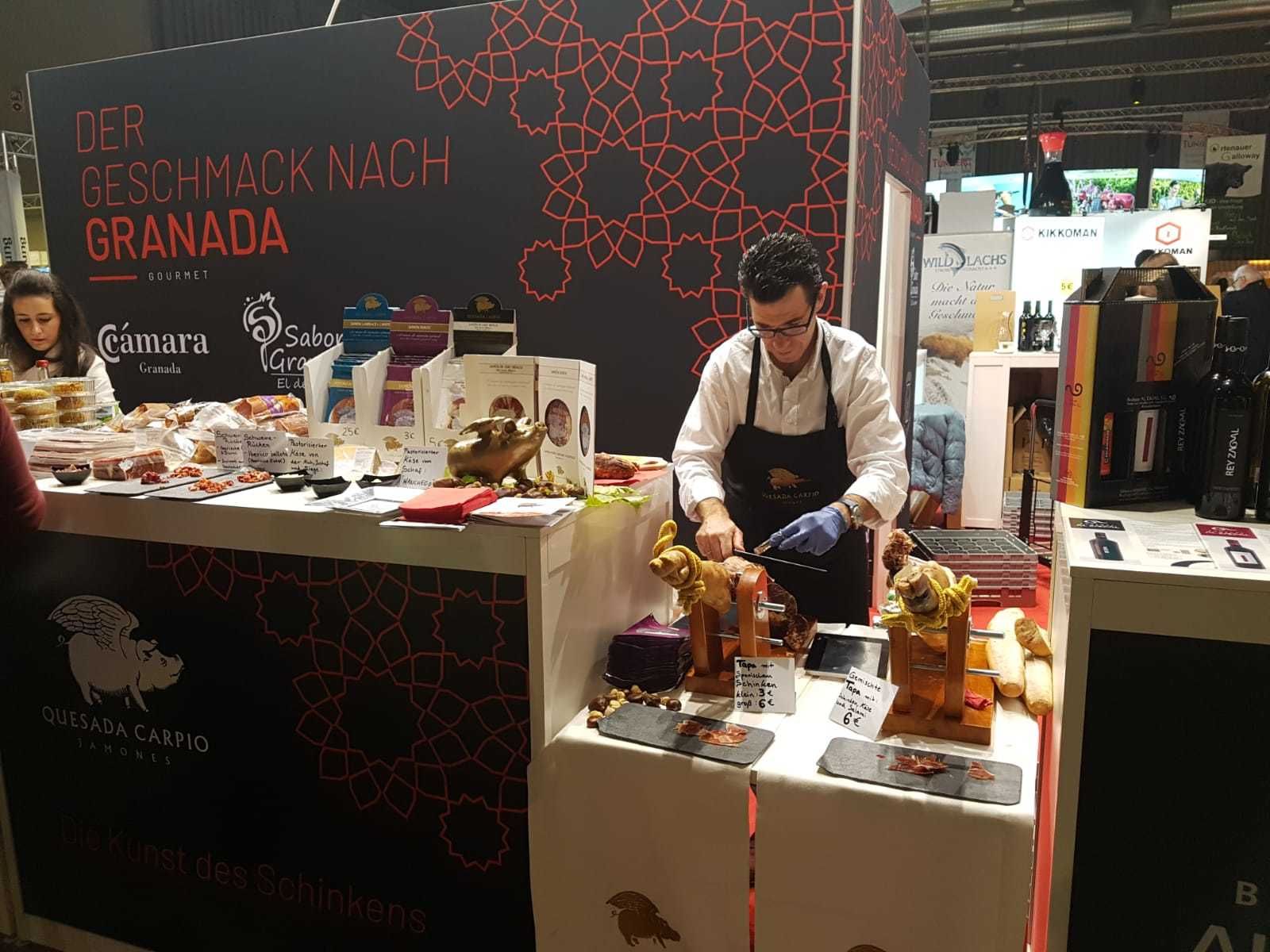 El stand de Sabor Granada en la Feria de Friburgo.