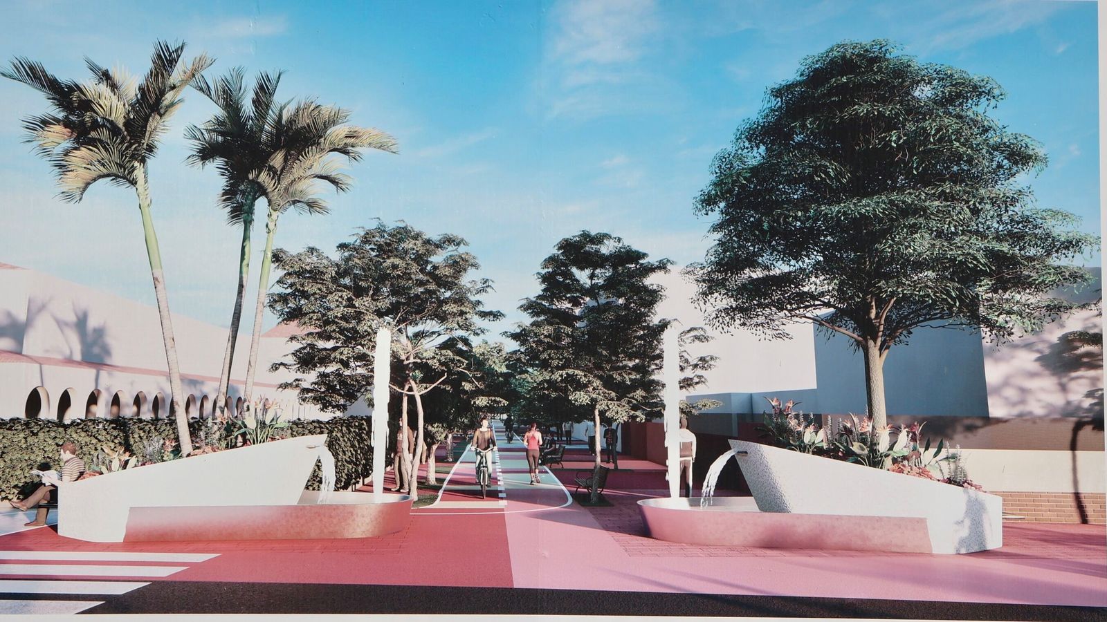 El proyecto original de la Cruz Roja que luego se vio modificado.