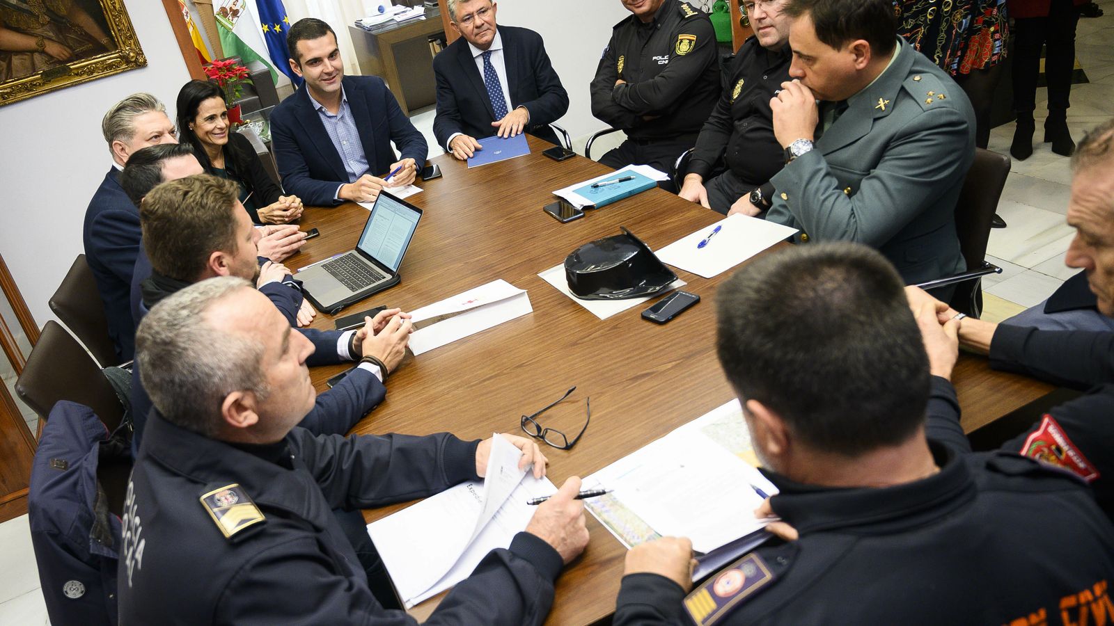 Reunión de la Junta Local de Seguridad.