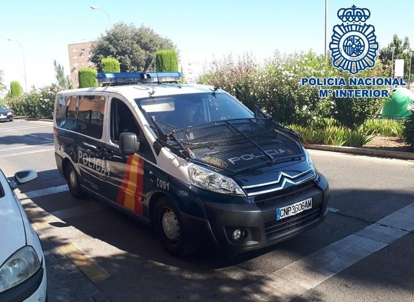 Un furgón de la Policía Nacional de Granada.