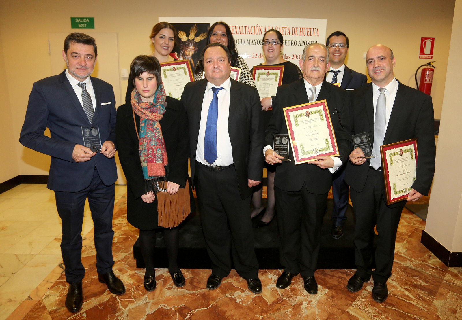 Entrega de recuerdos de la 24ª edición de la Exaltación a la Saeta de Huelva