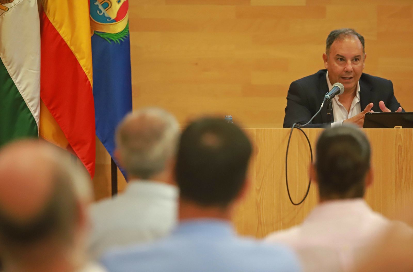 El jerezano José María Castaño, durante su conferencia