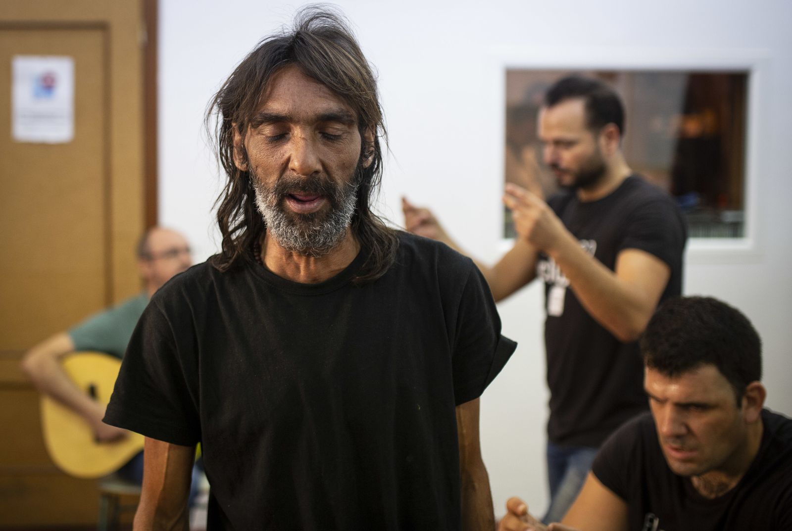 Ensayo para el espectáculo de la Bienal de los internos del Psiquiátrico Penitenciario de Sevilla