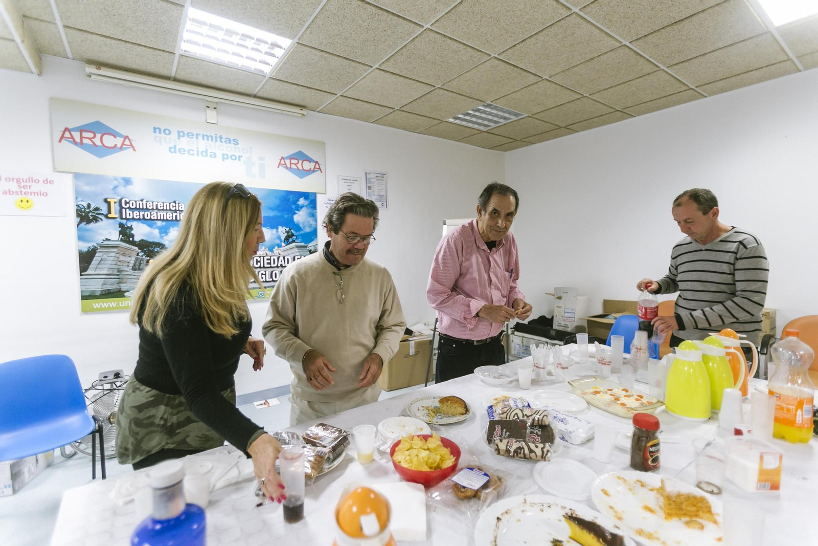 Miembros de ARCA, durante la celebración del Día Mundial sin Alcohol, en noviembre de 2017.
