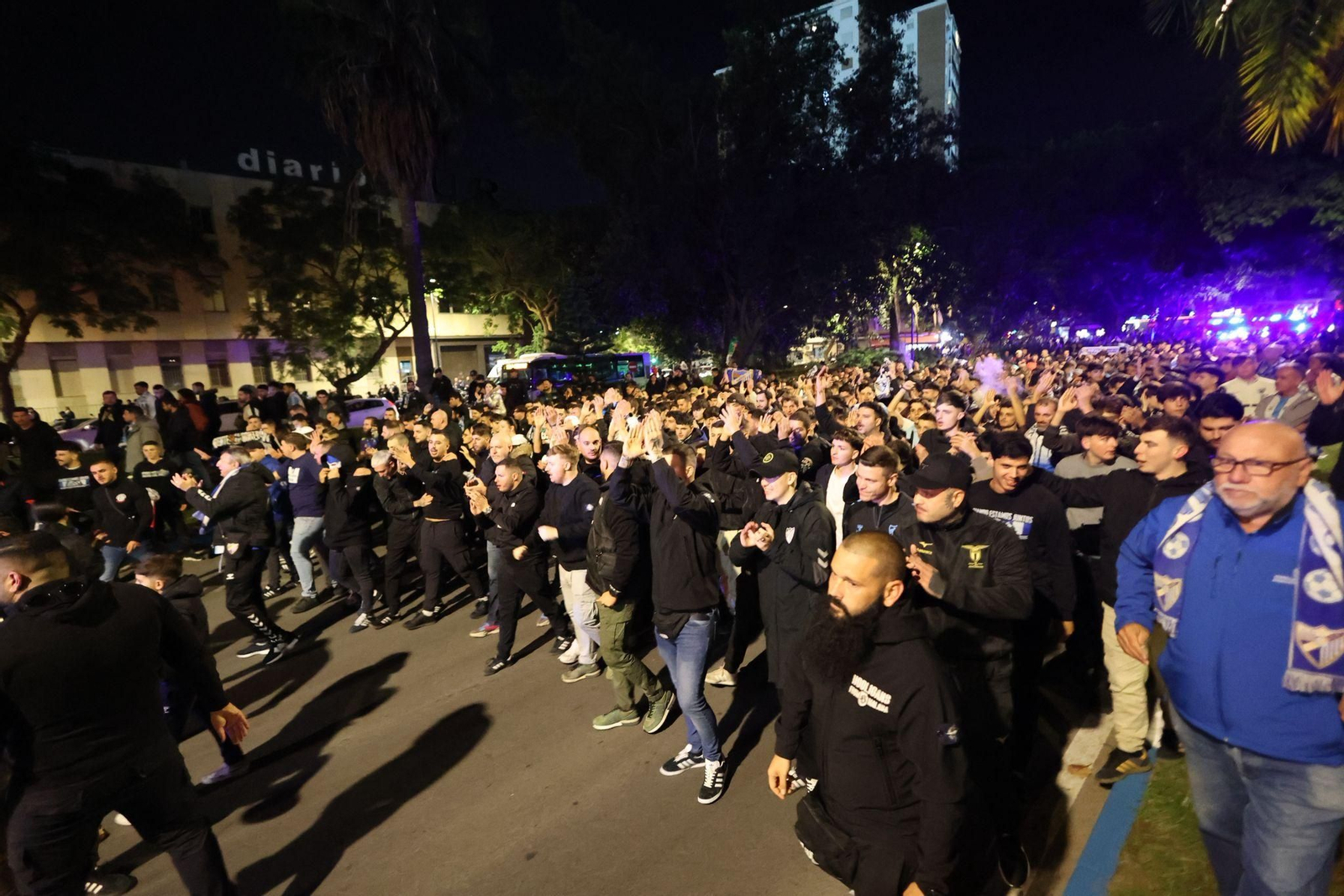 Las fotos de la protesta de la afición del Málaga CF por el "secuestro judicial"