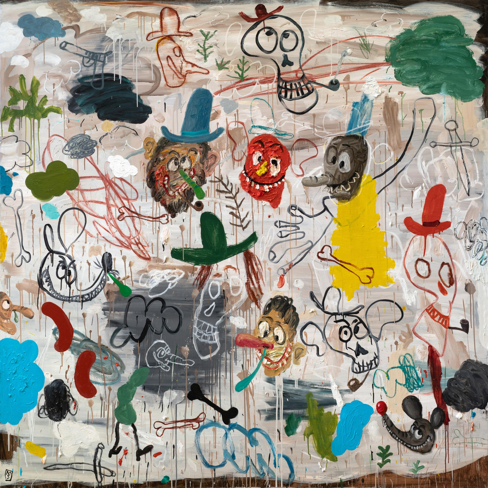 'Intelectuales a la salida del Café Gijón. Madrid 1900' de Matías Sánchez.