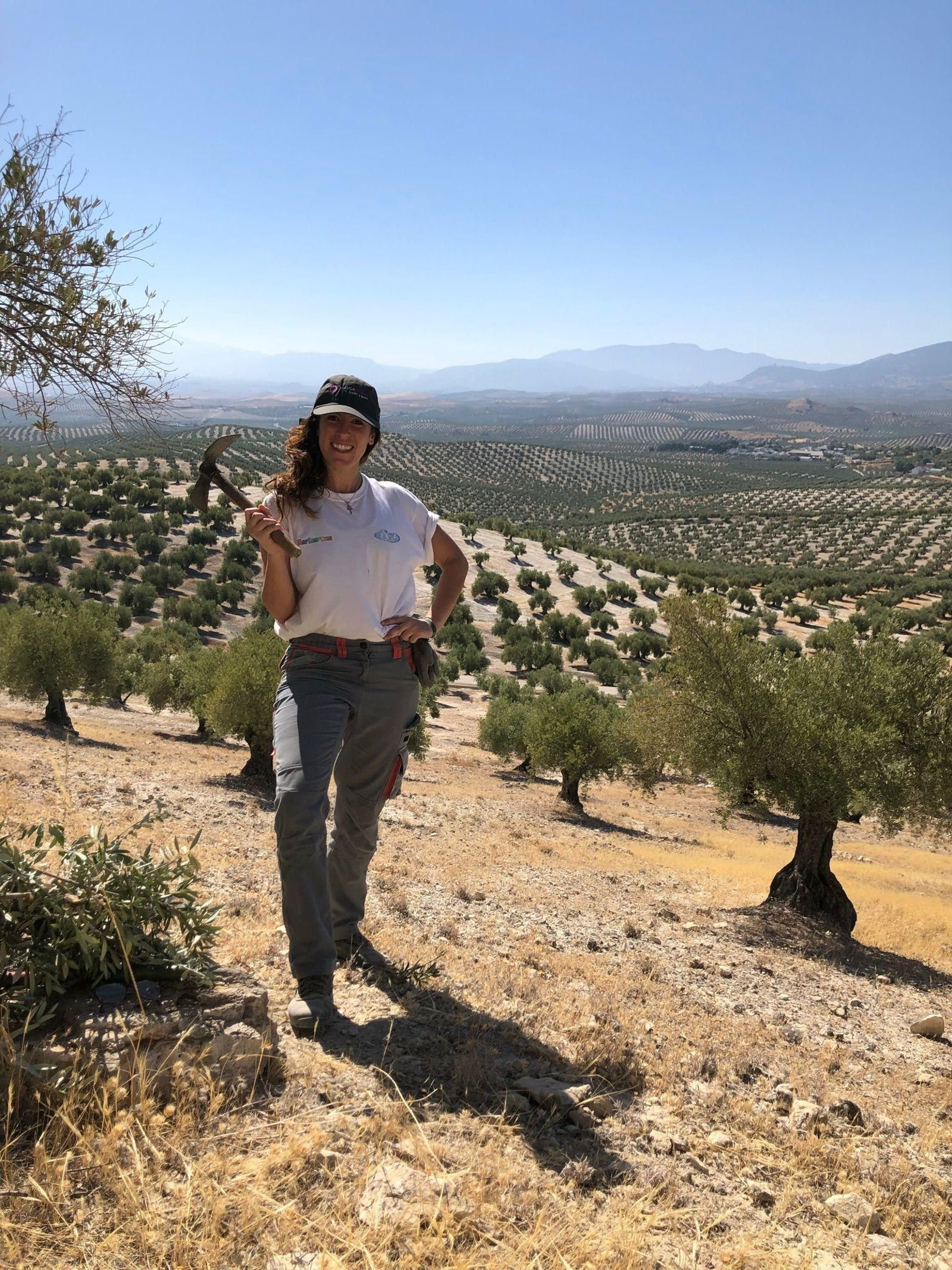 Mayca Galán, agricultora.