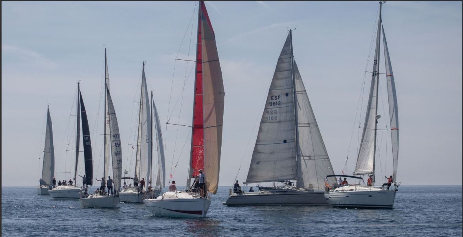 Un grupo de participantes, en la prueba de este sábado