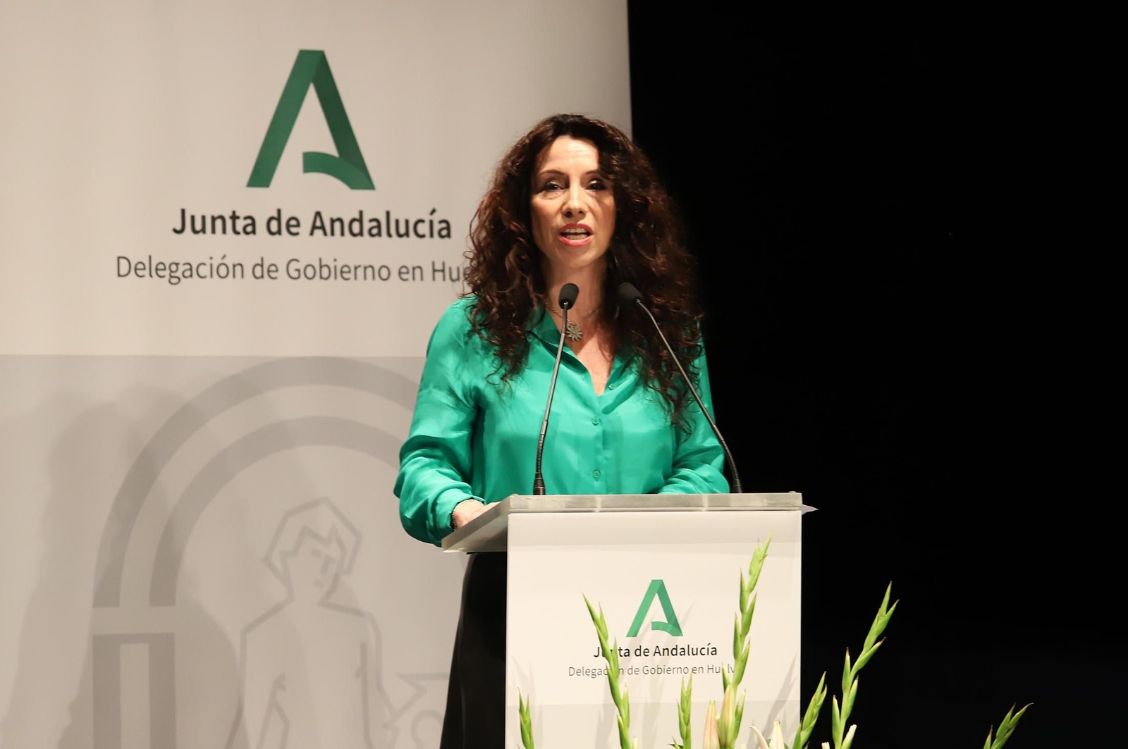 Rocío Ruiz, Consejera de Igualdad, durante la entrega de banderas con motivo del 28-F. Rocío Ruiz, Consejera de Igualdad, durante la entrega de banderas con motivo del 28-F.