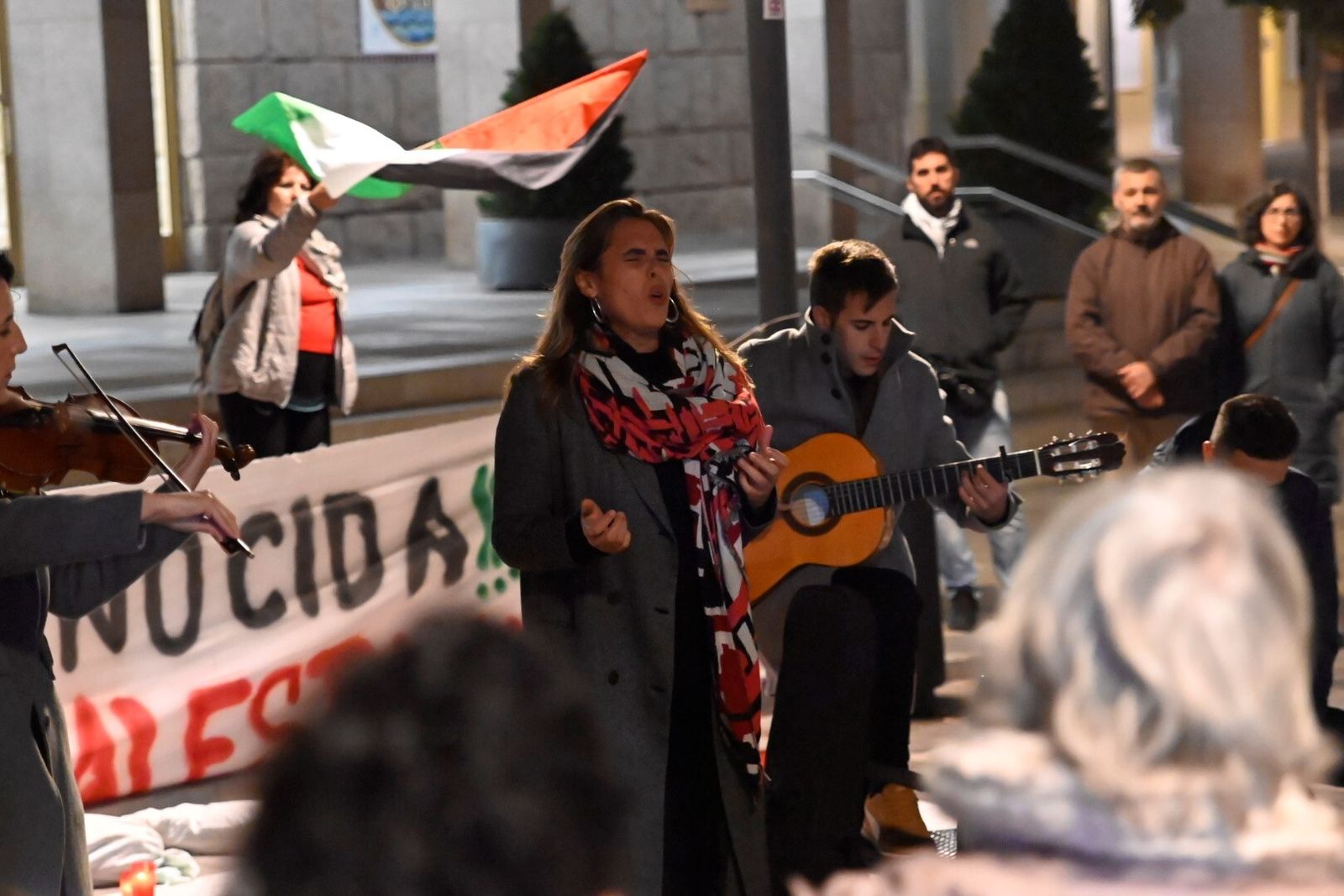 La vigilia en solidaridad con el pueblo palestino en Córdoba, en imágenes