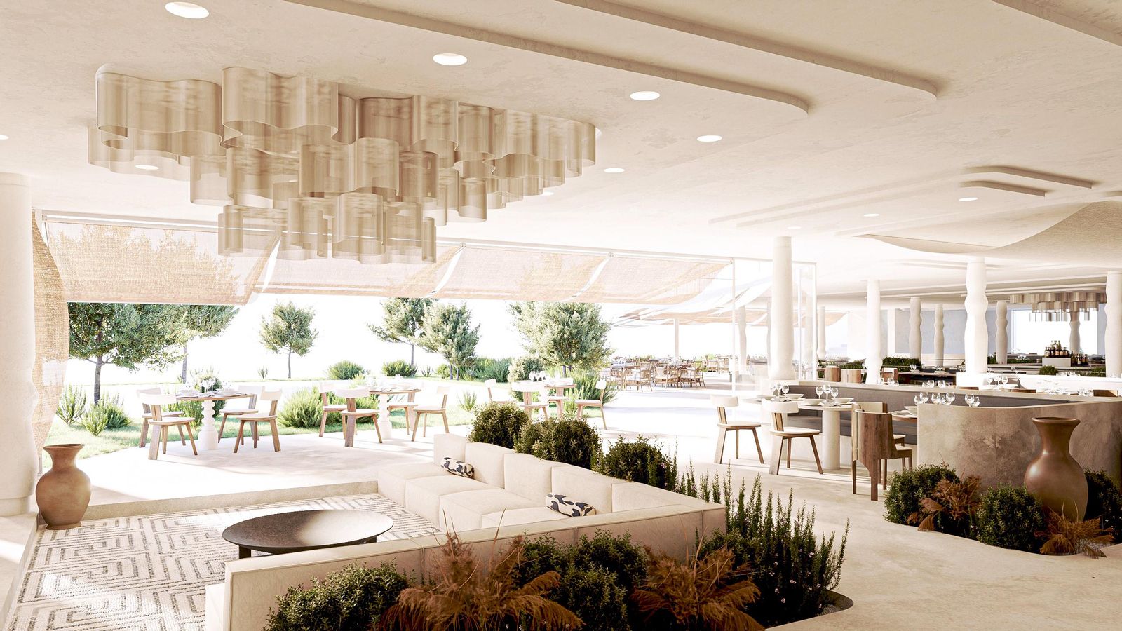 El hall de Barbillón Marbella.