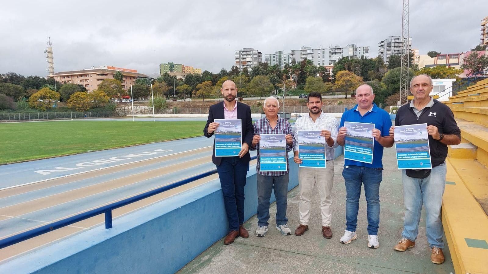 La presentación de la prueba de atletismo en las pistas Enrique Talavera.