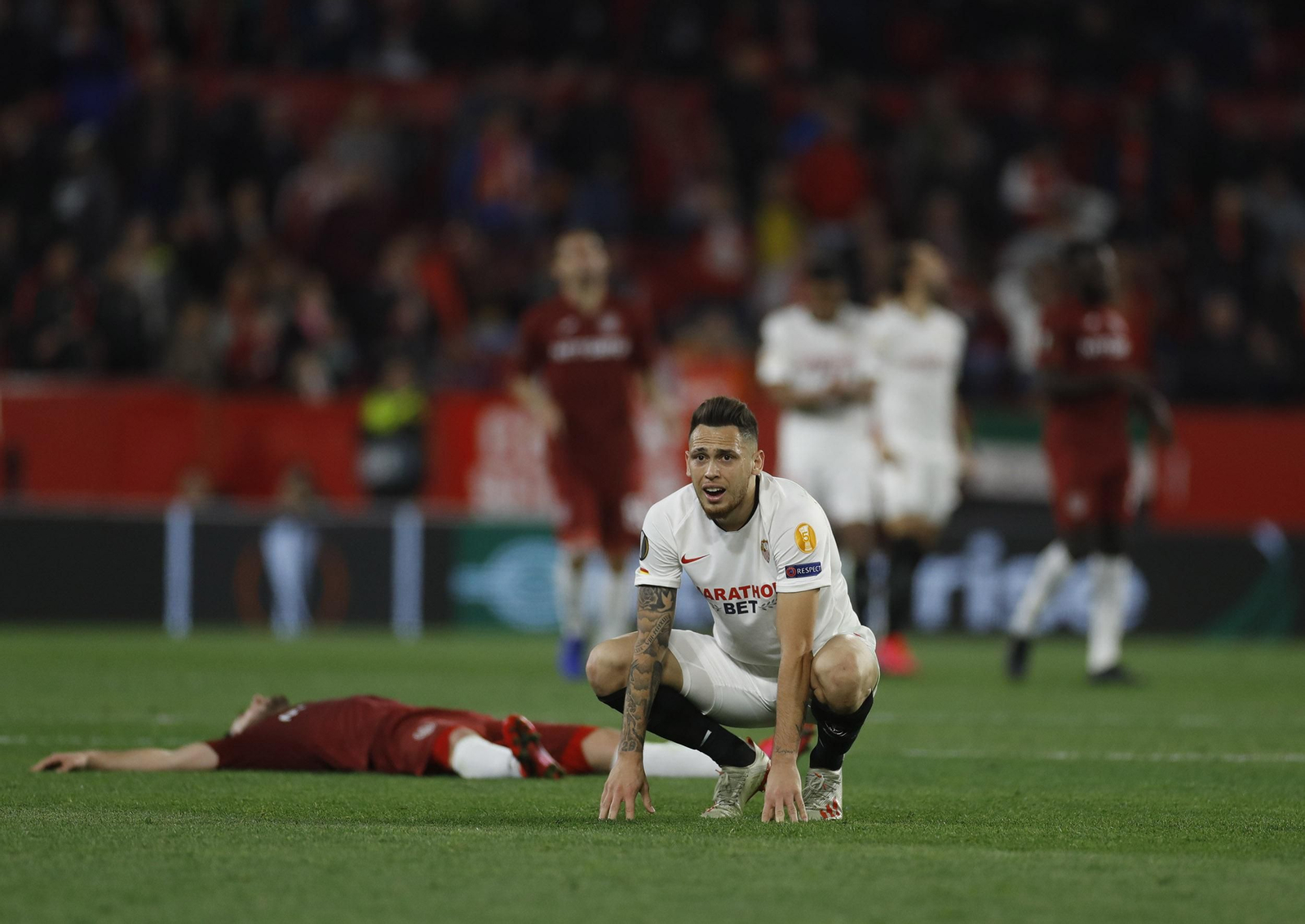 Las imágenes del Sevilla FC- CFR Cluj