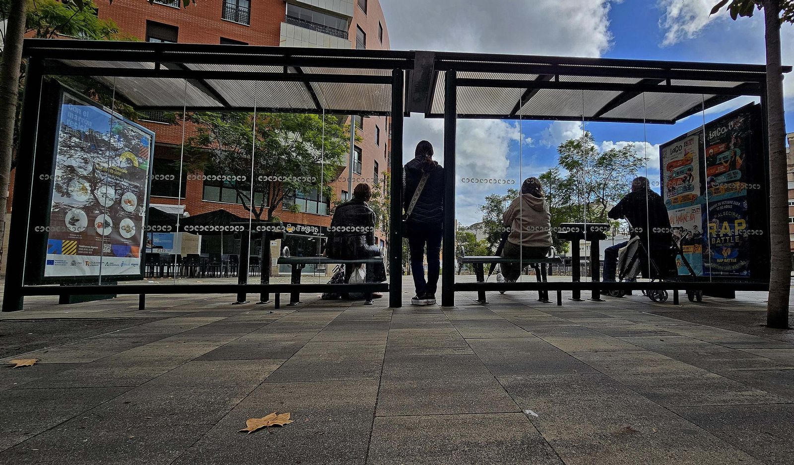 Fotos de la huelga de autobuses en Algeciras