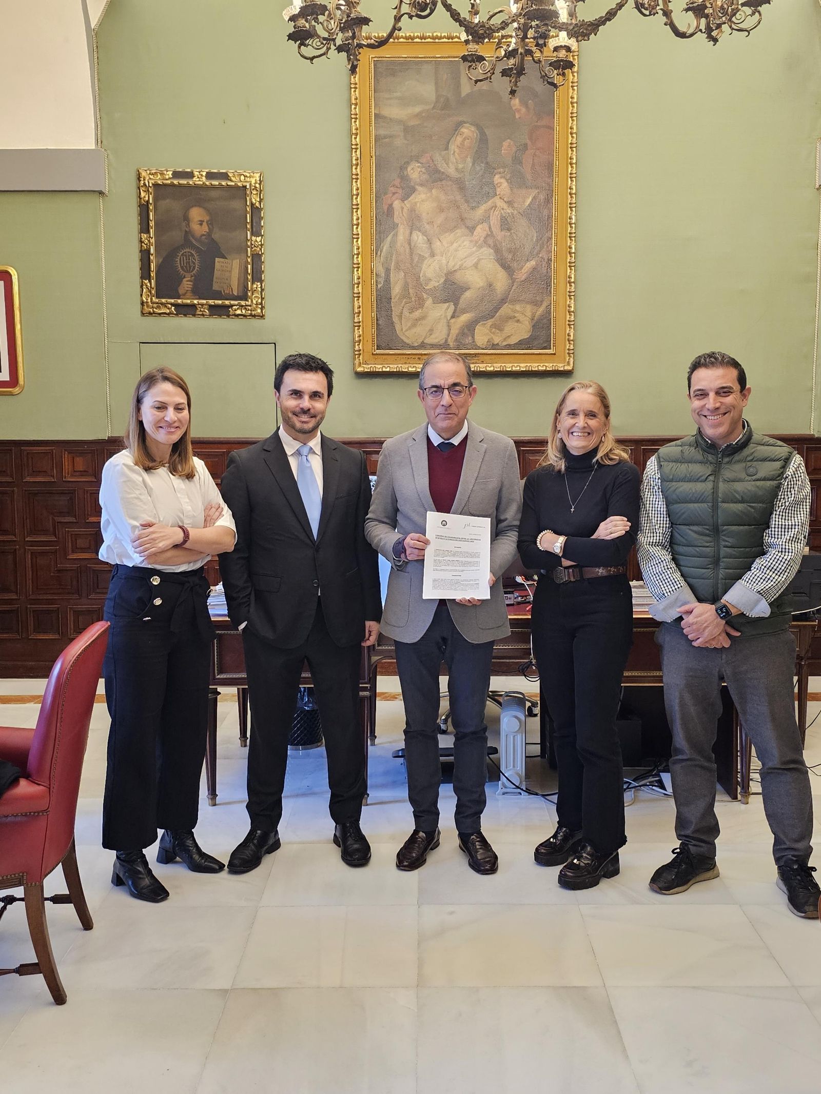 Firma del convenio entre la Universidad de Sevilla y la Fundación José Manuel Lara.