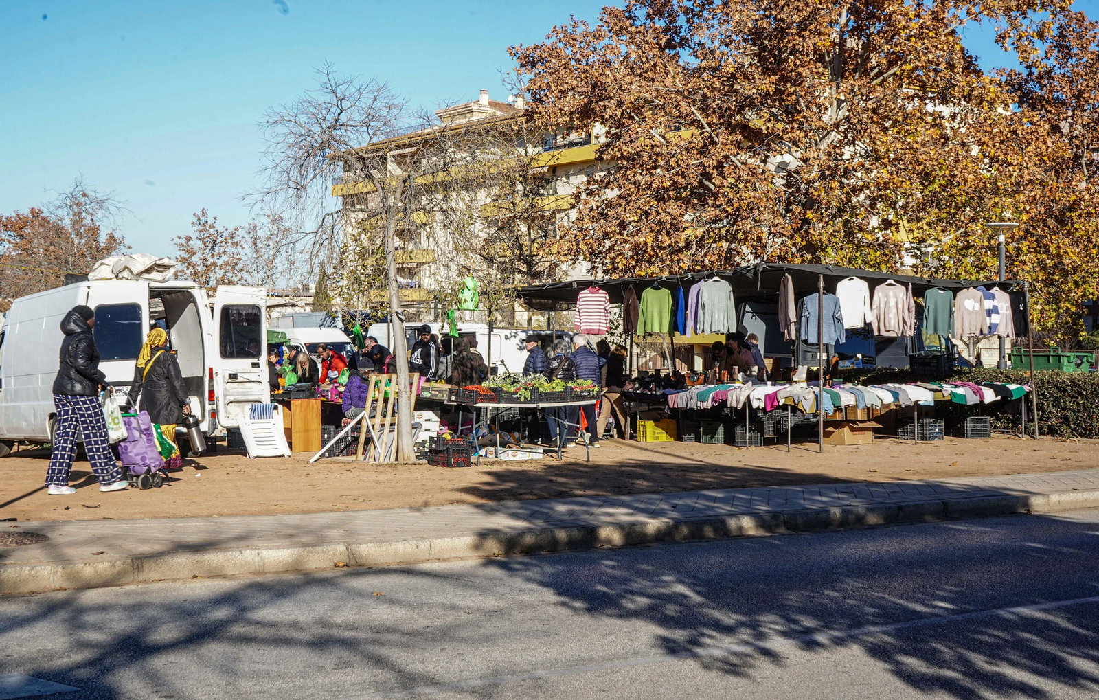 Imagen del mercadillo en Baden Powell.