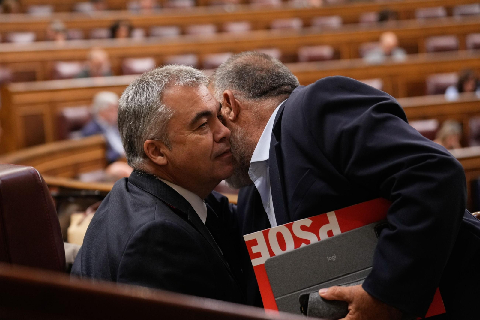 Santos Cerdán en el Pleno del Congreso.