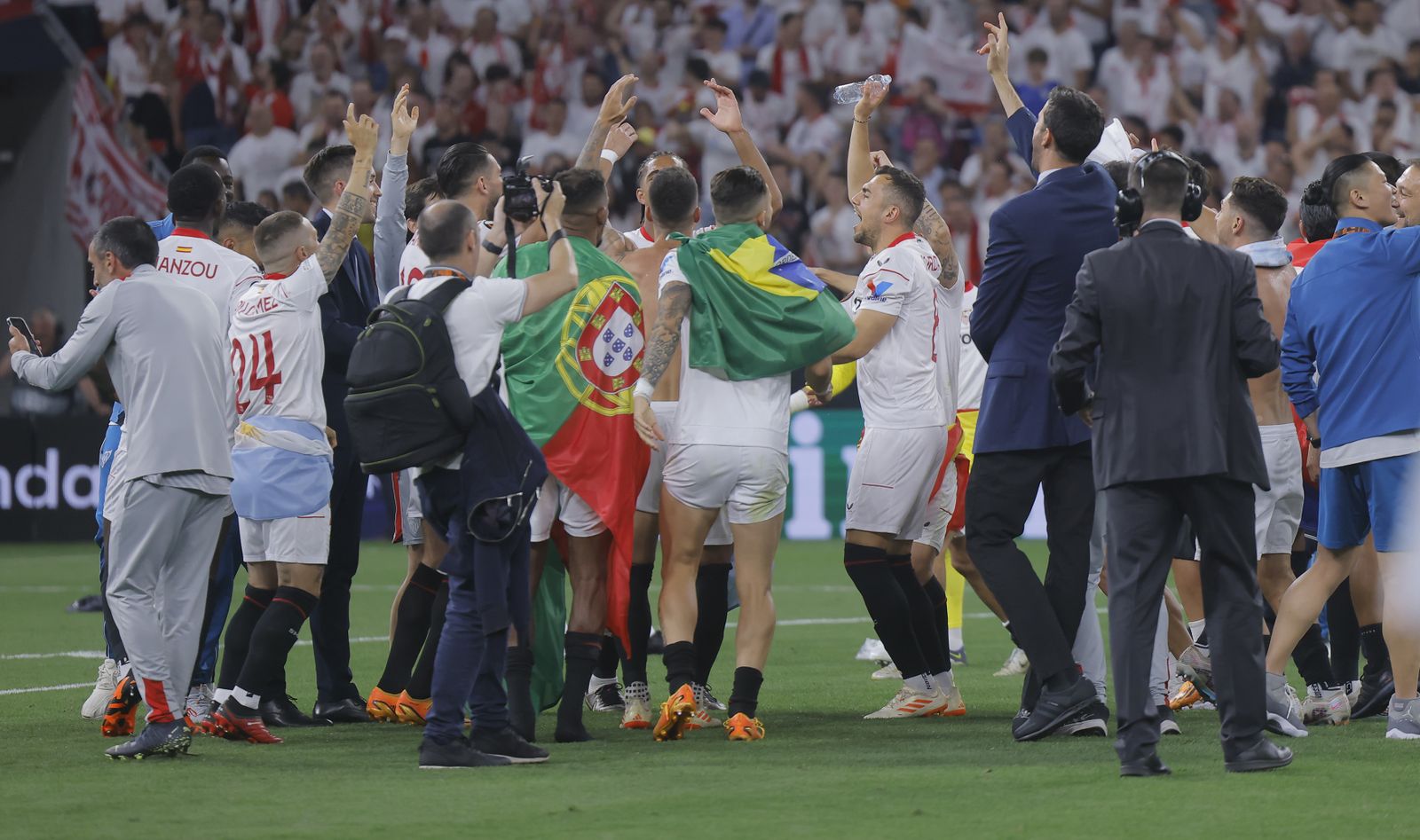 Las imágenes de la celebración del Sevilla fc