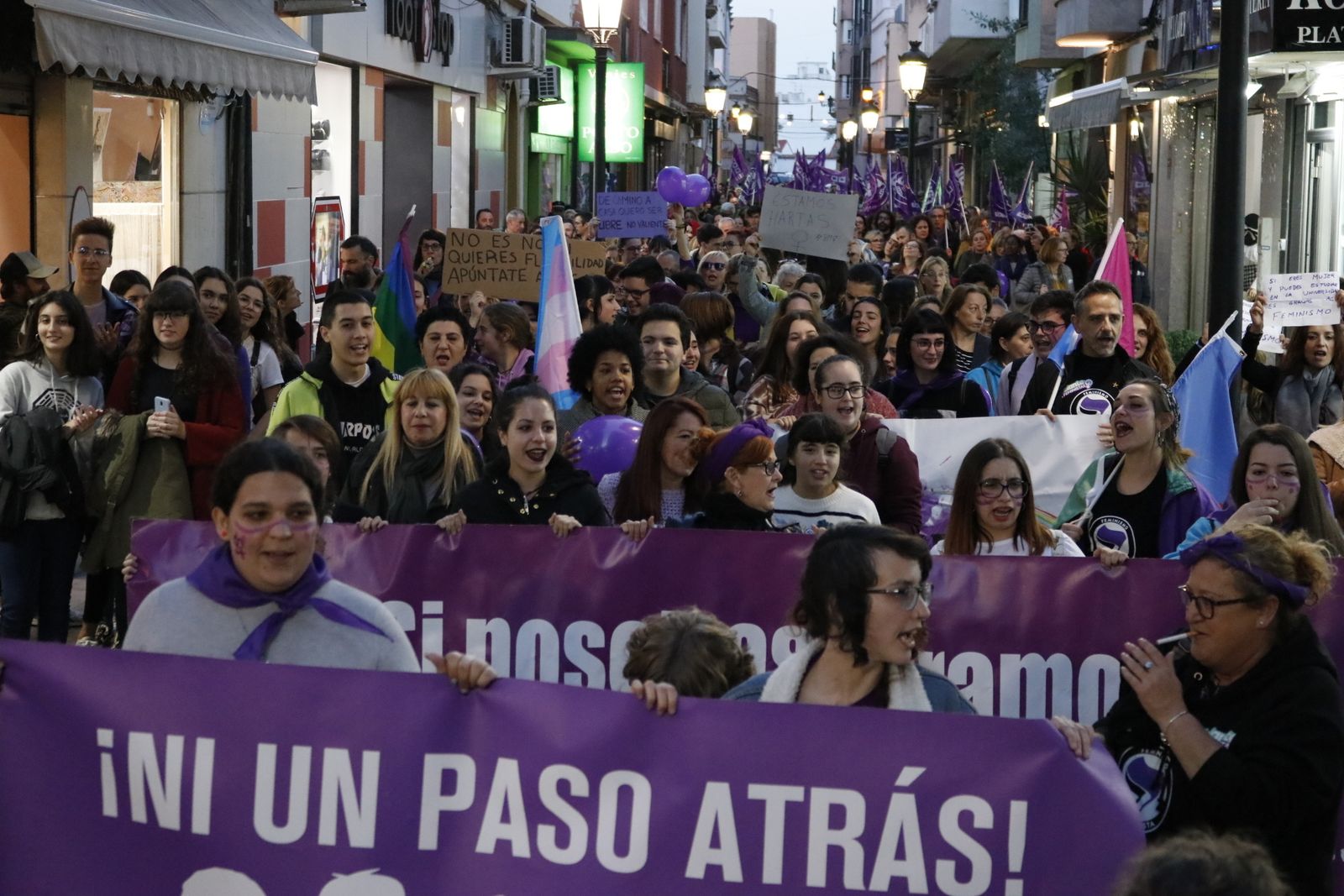 Imágenes de la manifestación por el Día de la Mujer en La Línea