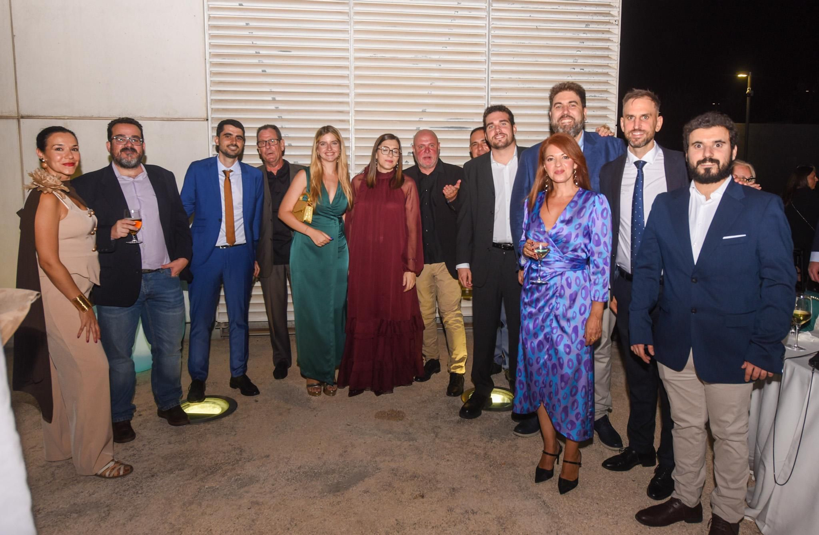 La redacción de 'El Día', durante el cóctel.