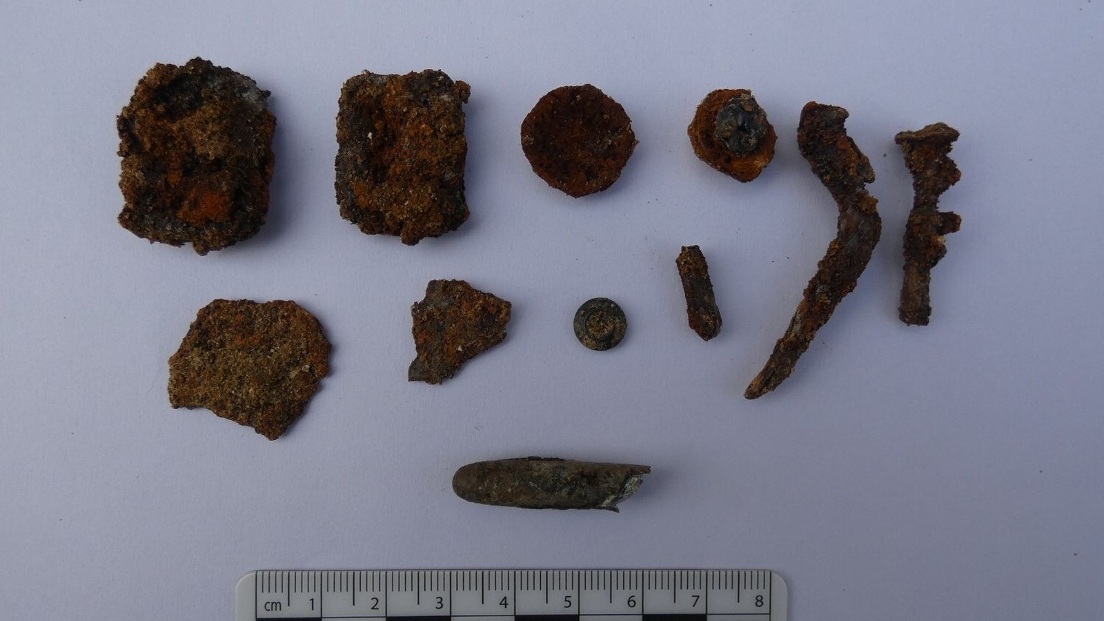 Parte de los restos y balística del represaliado de Sanlúcar.