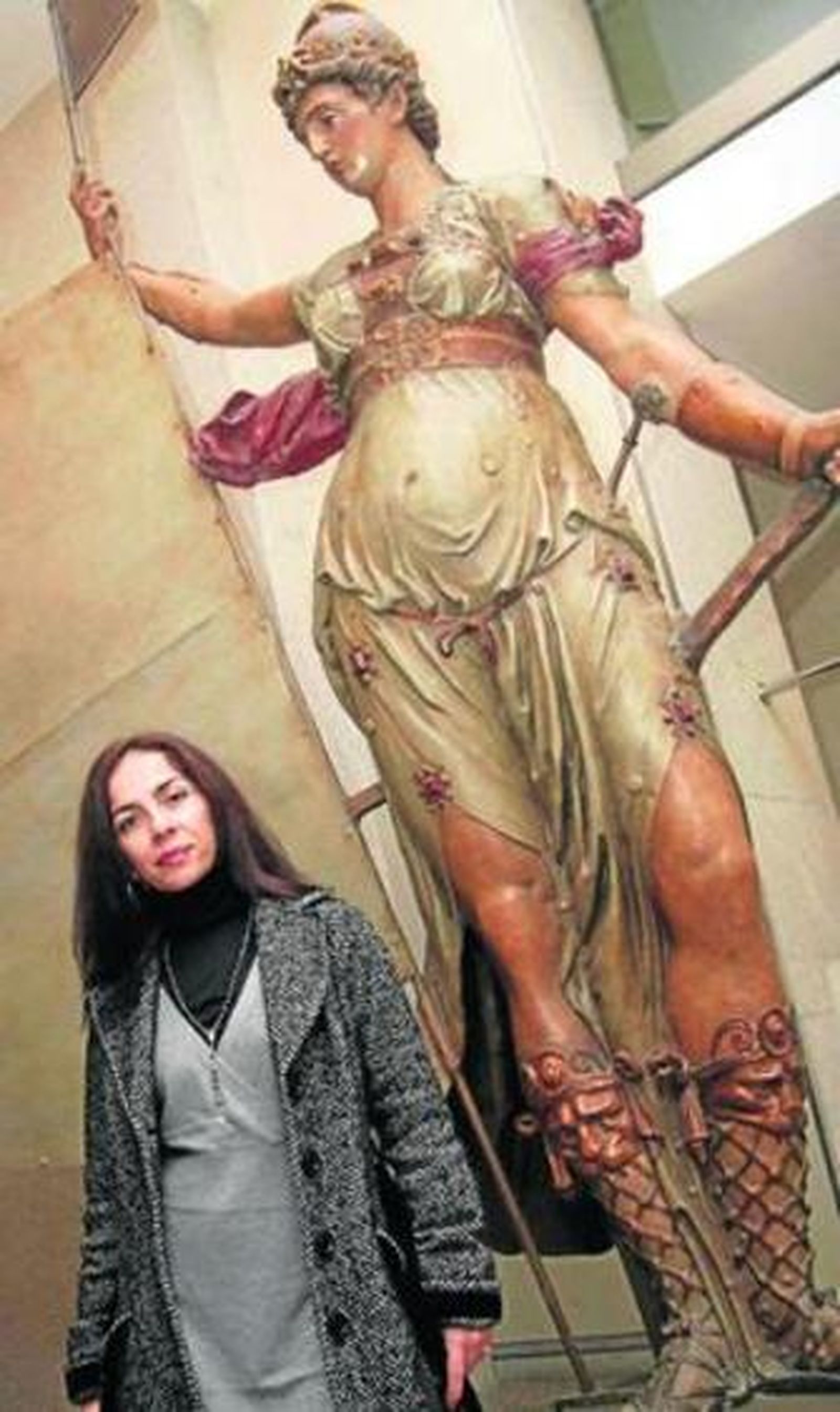 La bailaora Isabel Bayón, ayer en la sede de la Fundación Cajasol.