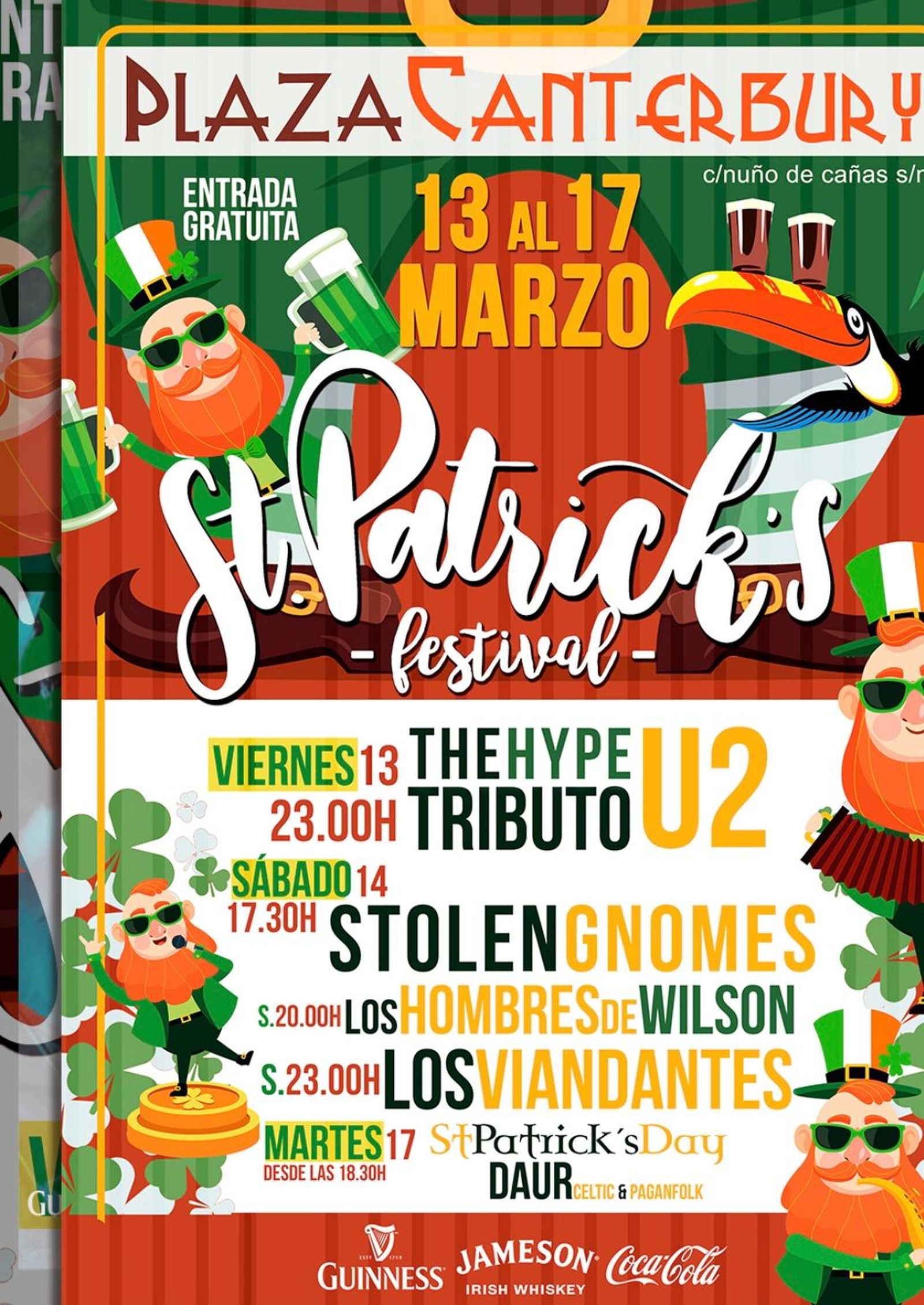 Festival St. Patrik´s Day, en Plaza Canterbury. Jerez.