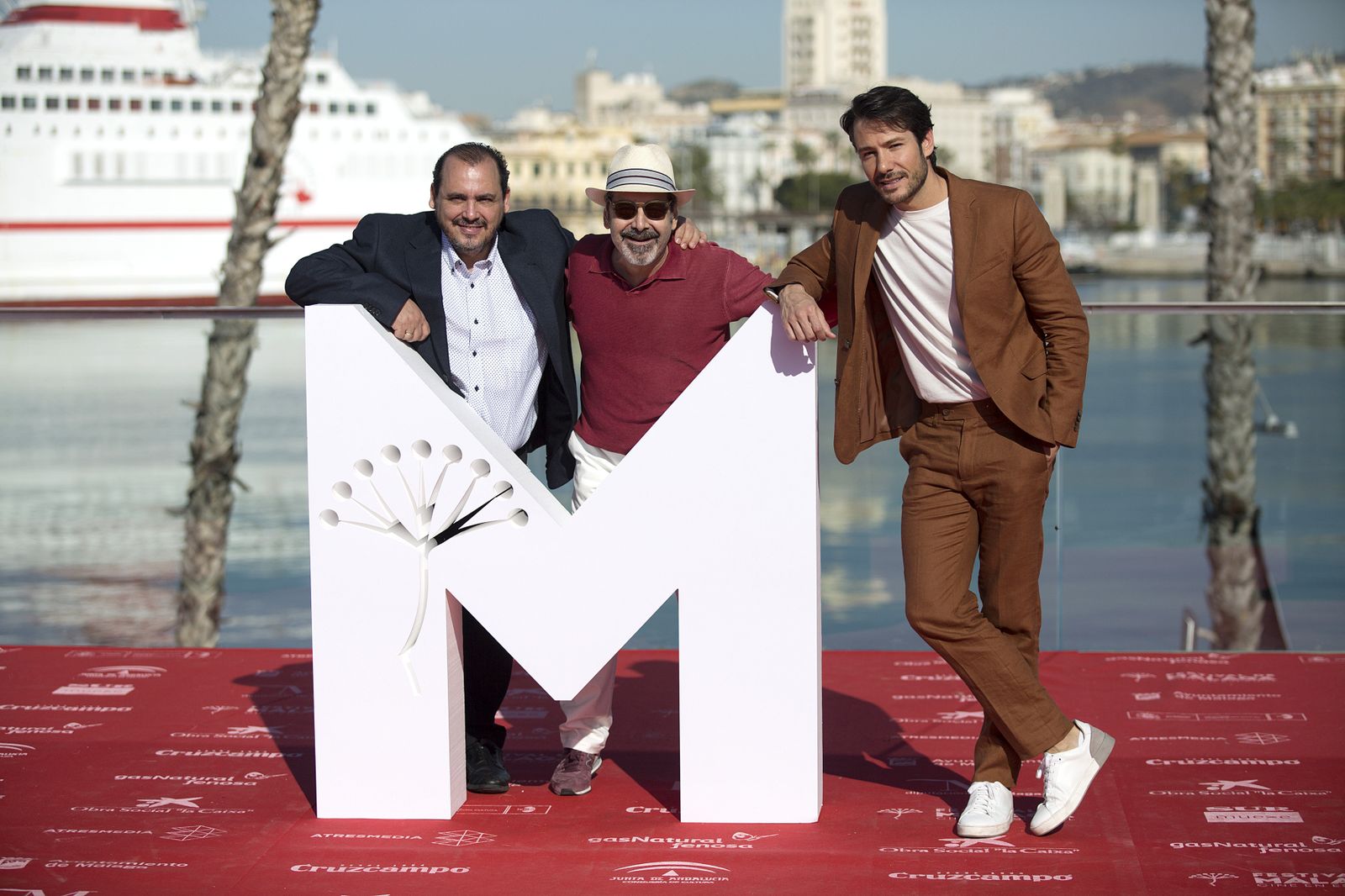 Los actores Joaquín Núñez, Manuel Morón y Alejandro Albarracín.