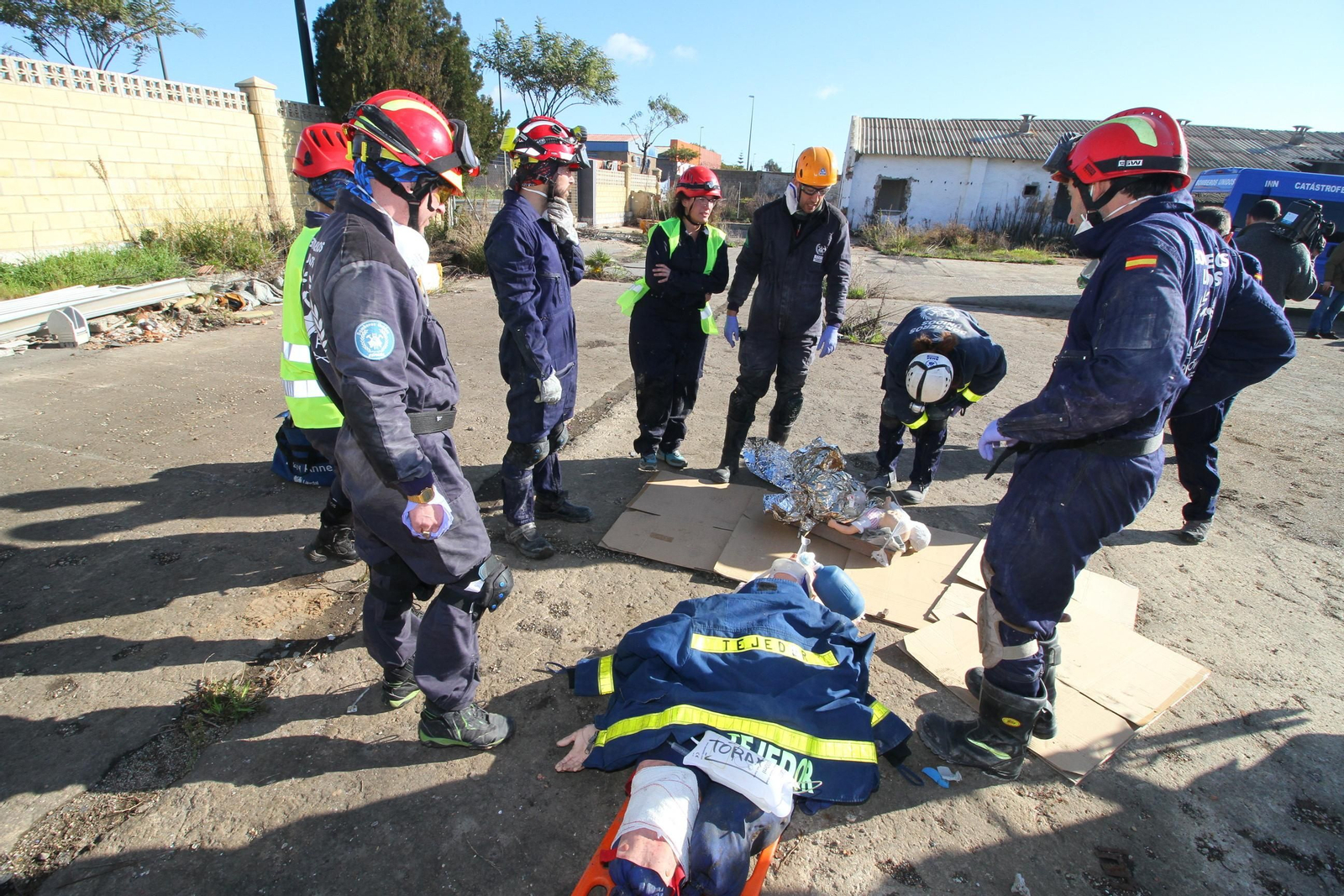 Imágenes del curso Asistencia Sanitaria en Catástrofes de Bomberos Unidos Sin Fronteras