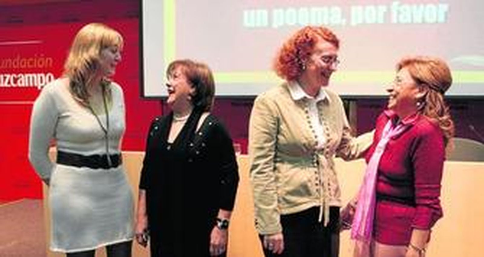 De izquierda a derecha, Marta Policinska, Lola García Muñiz, Lola Herrera Uribe y Milagrosa Díaz Gálvez.