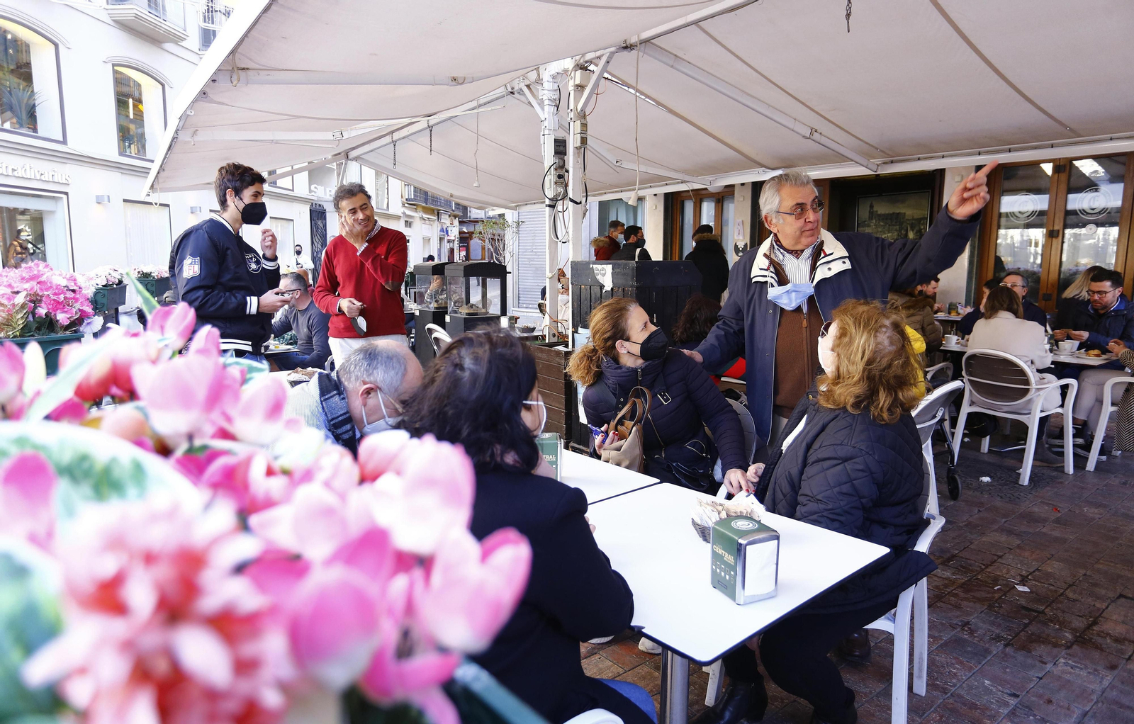 Las fotos del último 'sombra' del clásico Café Central en Málaga