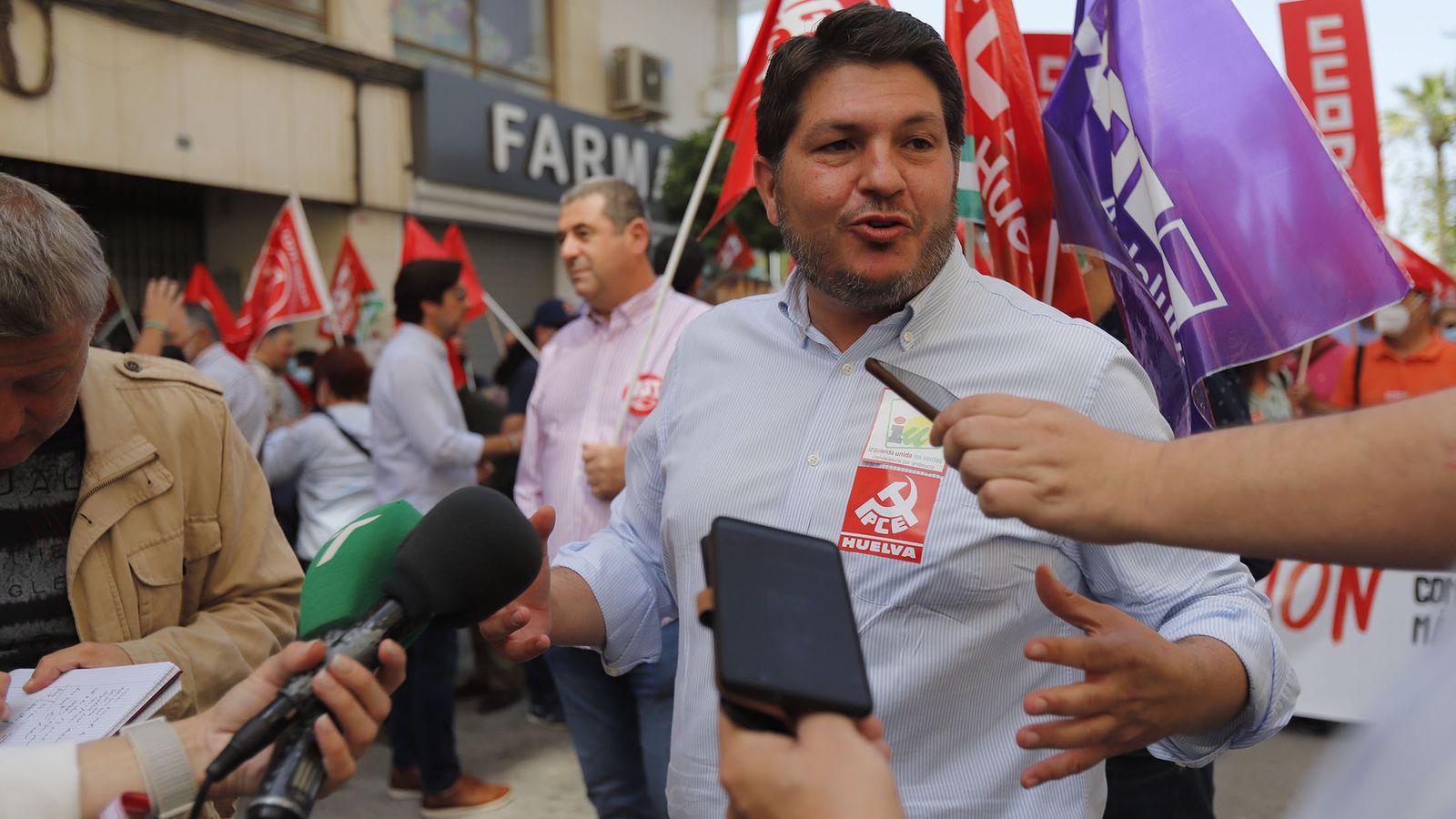 Marcos Toti, coordinador provincial de IU en Huelva.