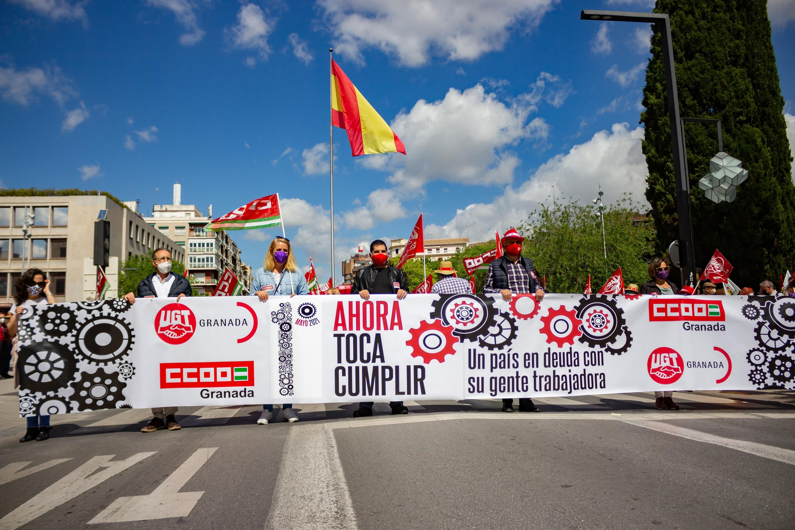 Fotos: Manifestación del 1º de Mayo en Granada
