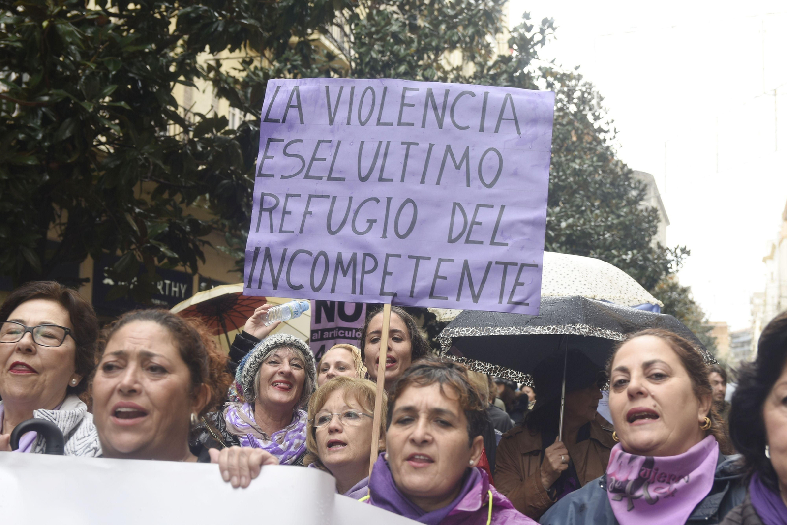 Las imágenes de la manifestación contra la violencia de género