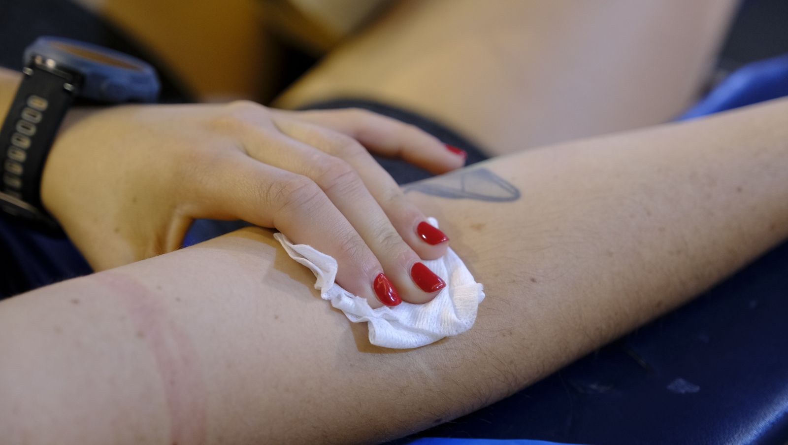 Imágenes de la donación colectiva de sangre y plasma en el Pabellón Rafael Florido