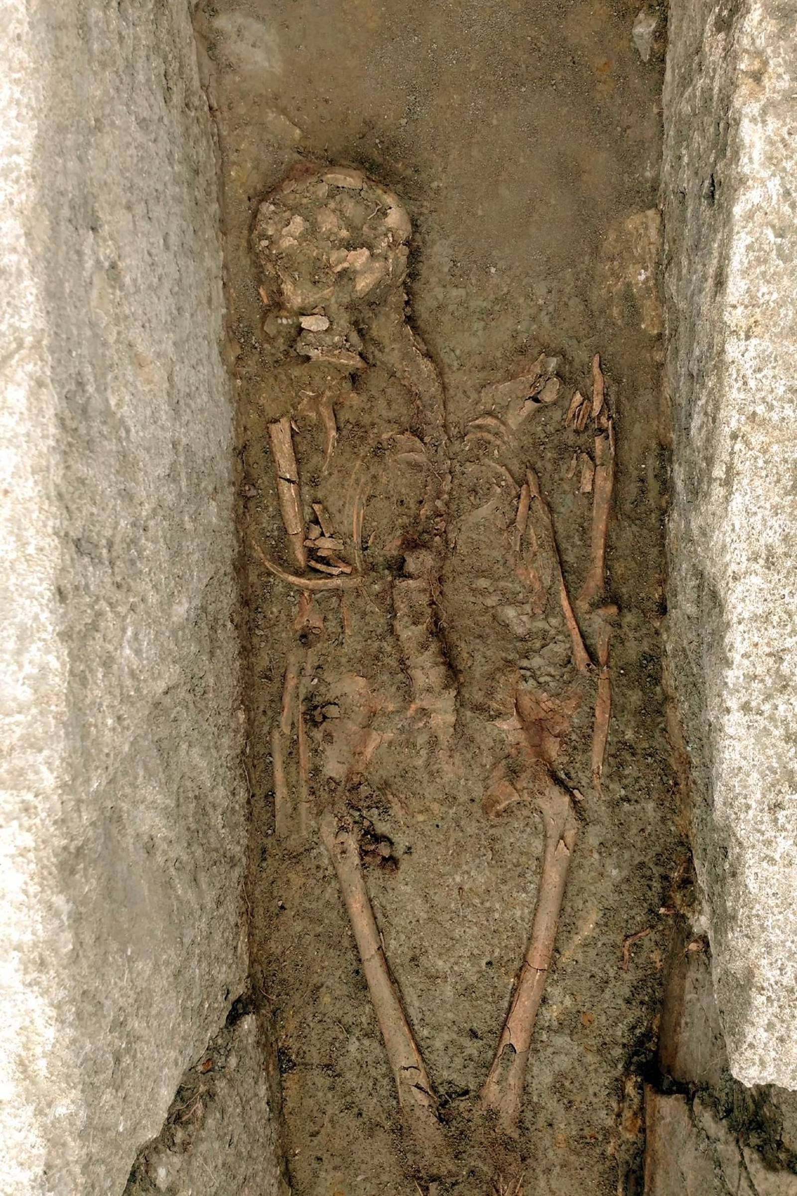 Detalle de la tumba.