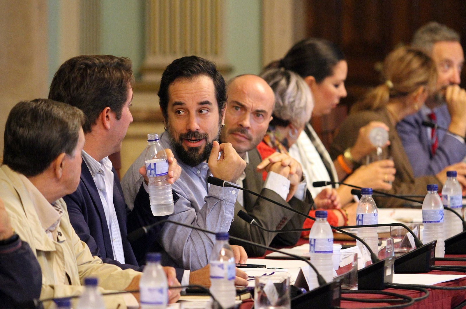 Imágenes de la reunión de la Mesa de Fosfoyesos