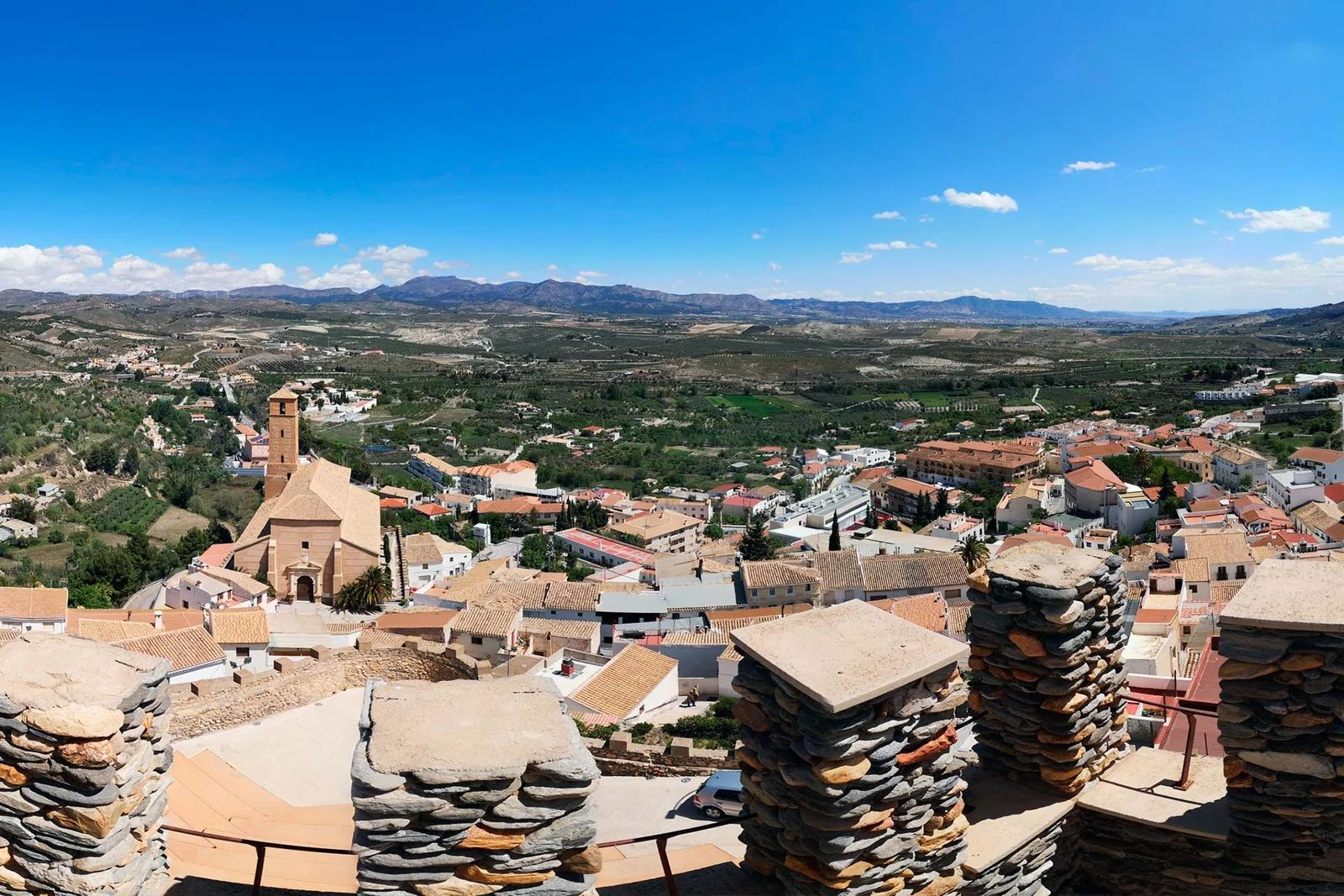 Panorámica de Serón desde su castillo.