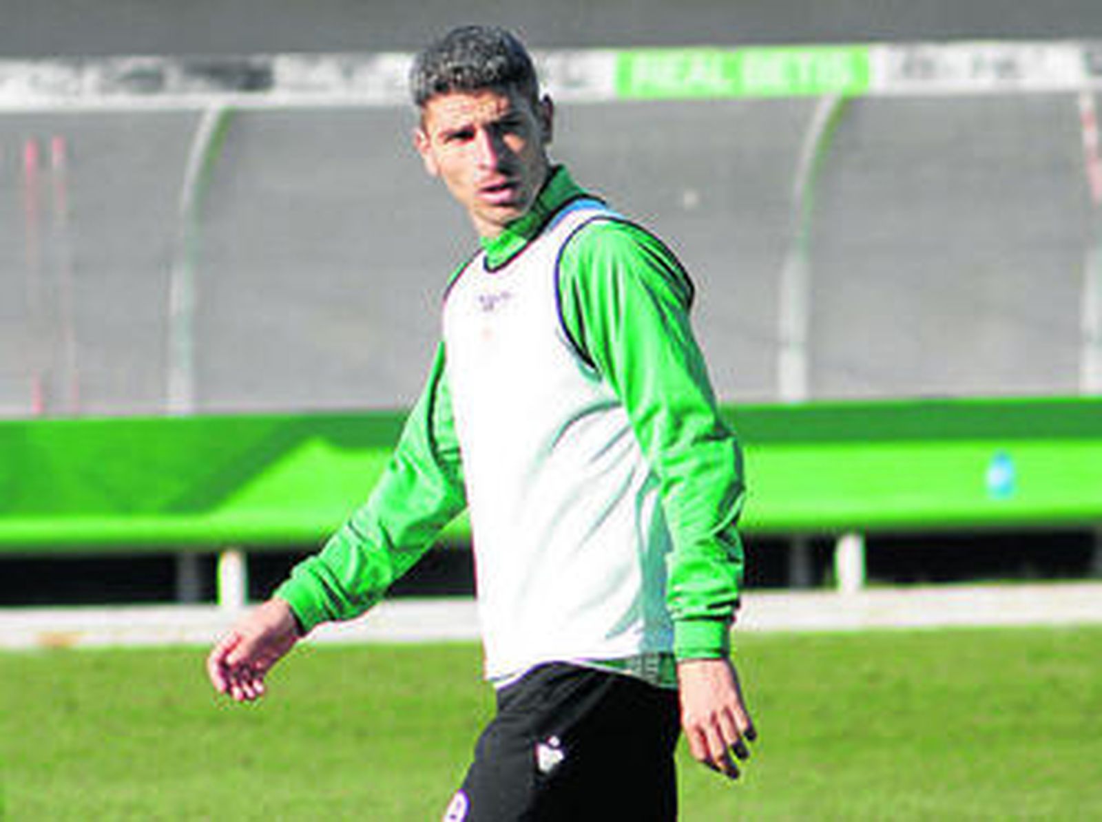 Salva Sevilla, en un receso del entrenamiento.