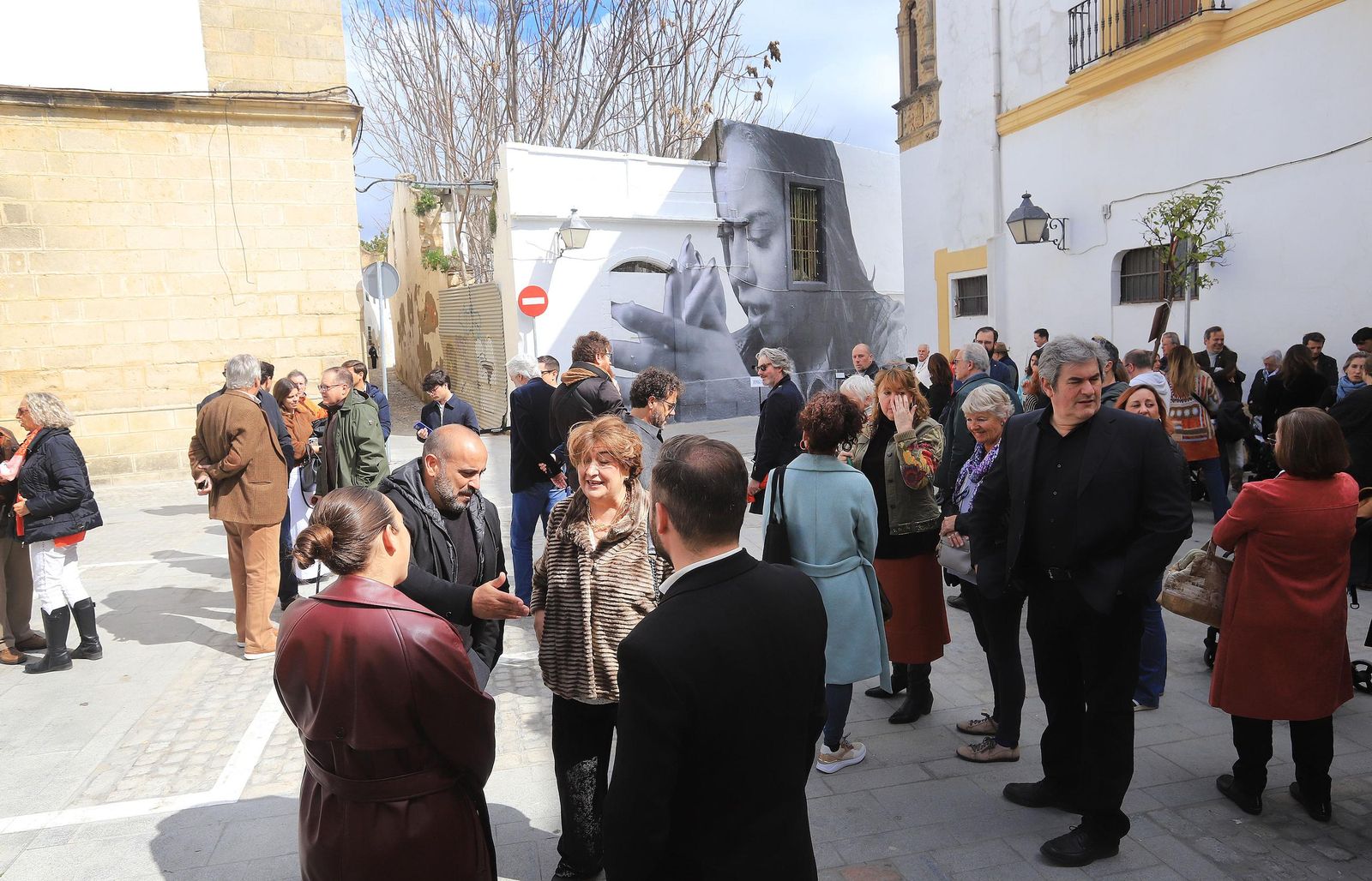 Fotomural de María Terremoto realizado por el fotoperiodista Juan Carlos Toro en Jerez