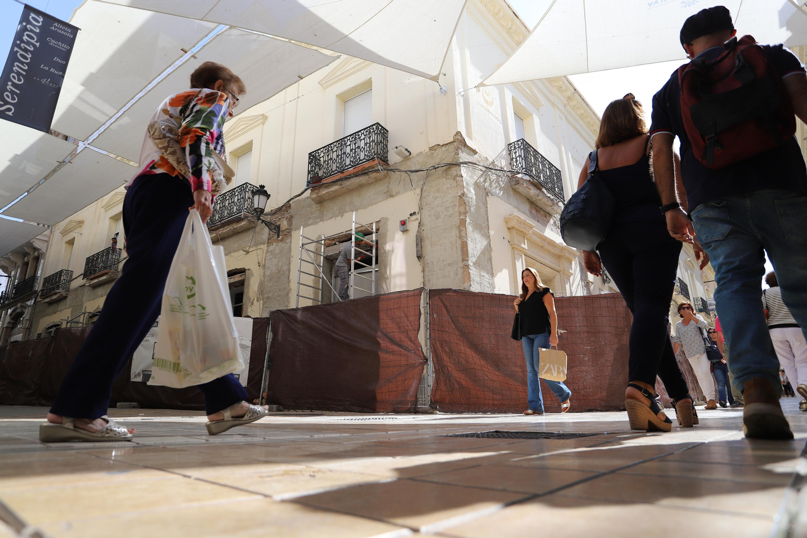 Imágenes de las obras de reforma del edificio de la calle Palacio