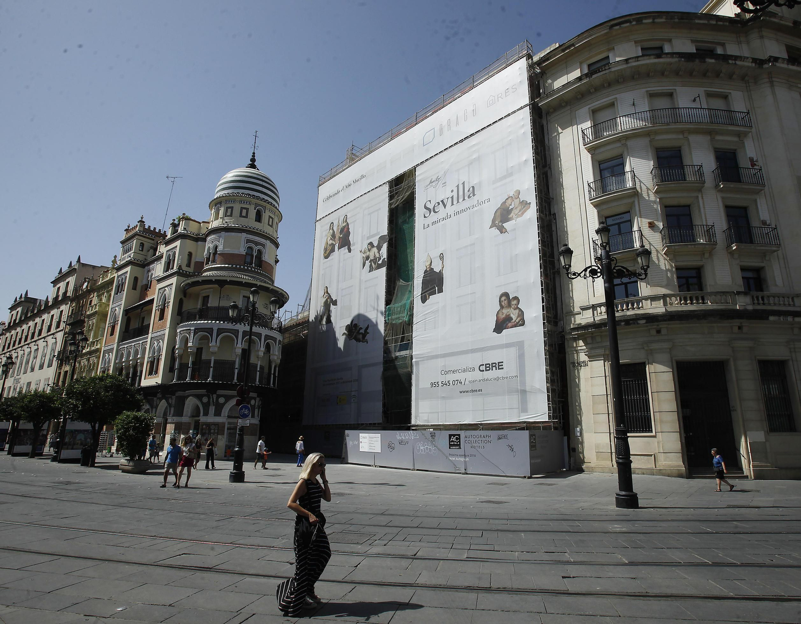 Obras para el hotel del más alto nivel de la cadena Marriot en la Avenida.