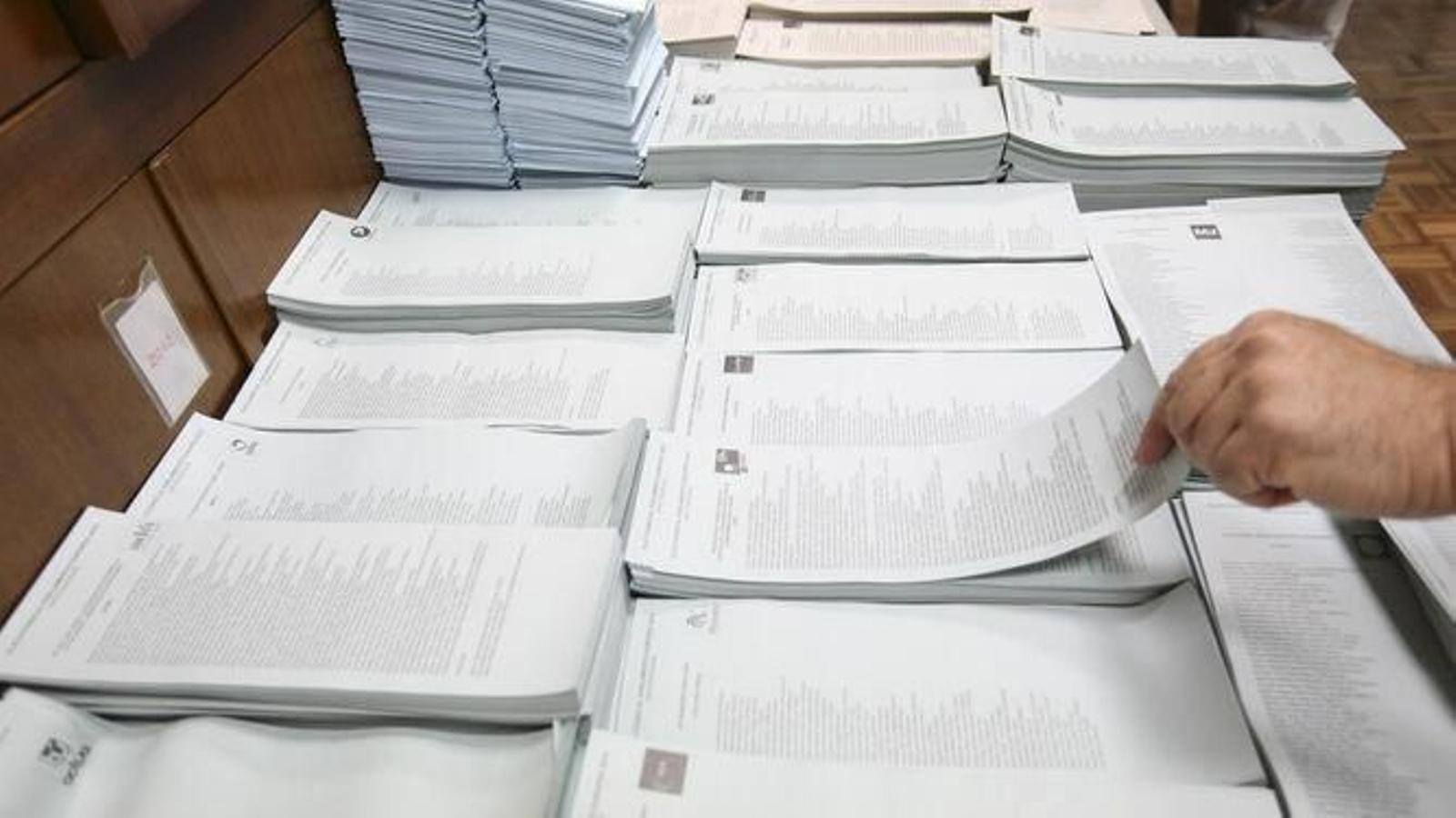 Una de las imágenes que dejó la jornada electoral