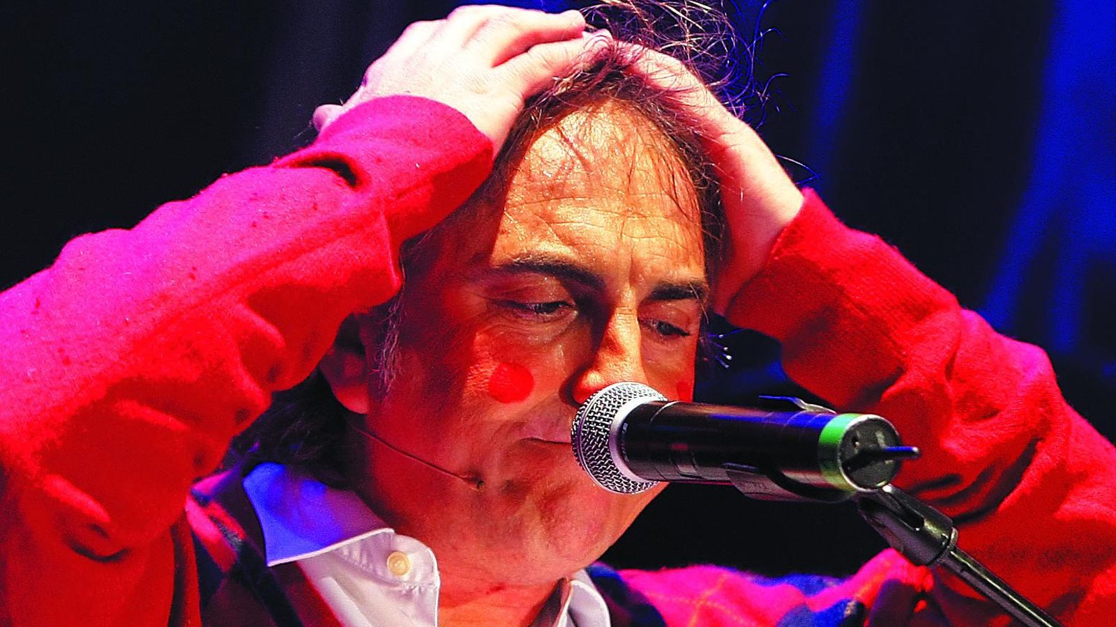 El Selu disfrazado de 'lacio' en el pregón de 2010.