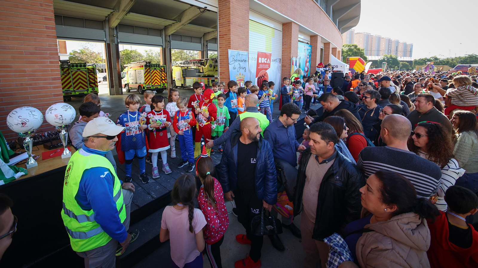 Éxito de la 3ª Carrera Infantil de Bomberos de Jerez