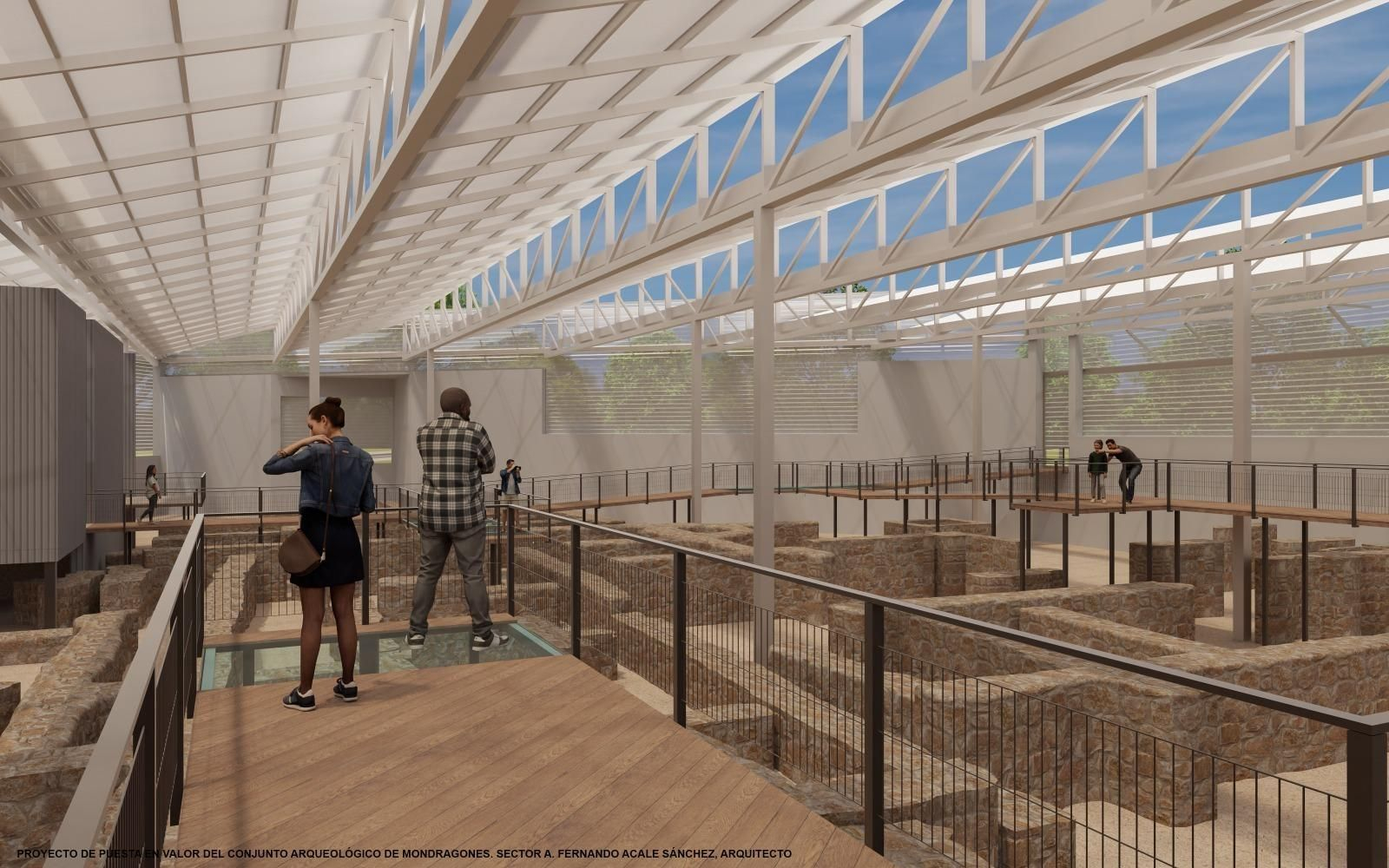 Imagen de como quedaría el proyecto de intervención en el interior de la Villa