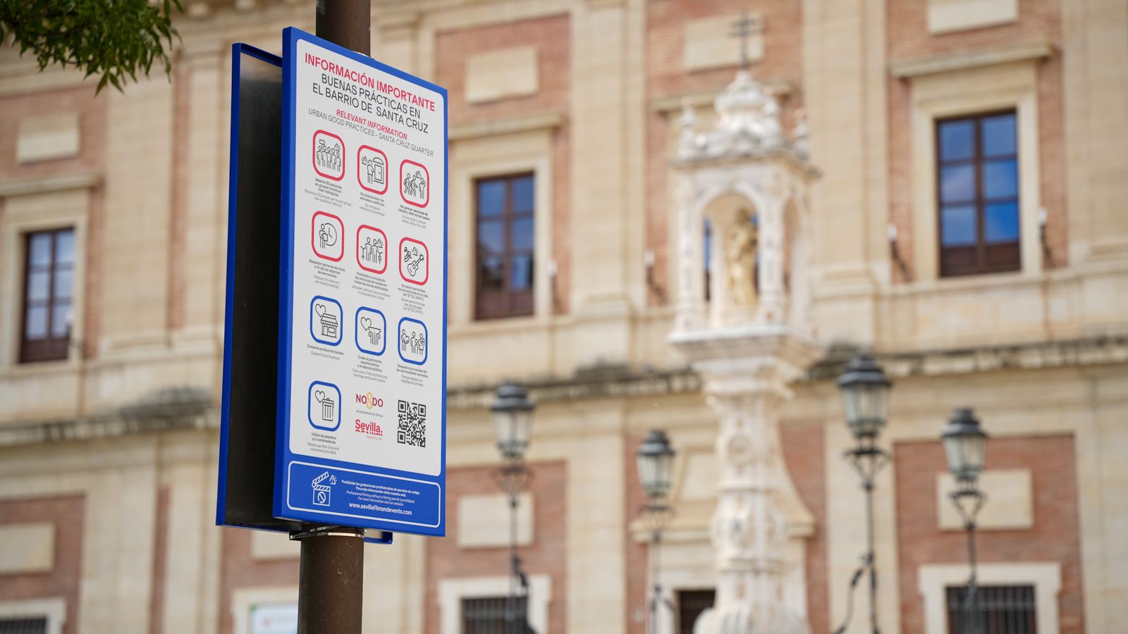 Una de las señales instaladas.