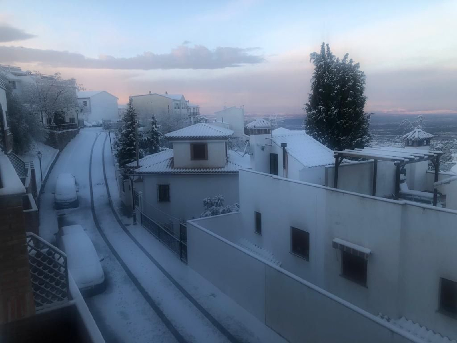 Fotos de la nieve en Víznar