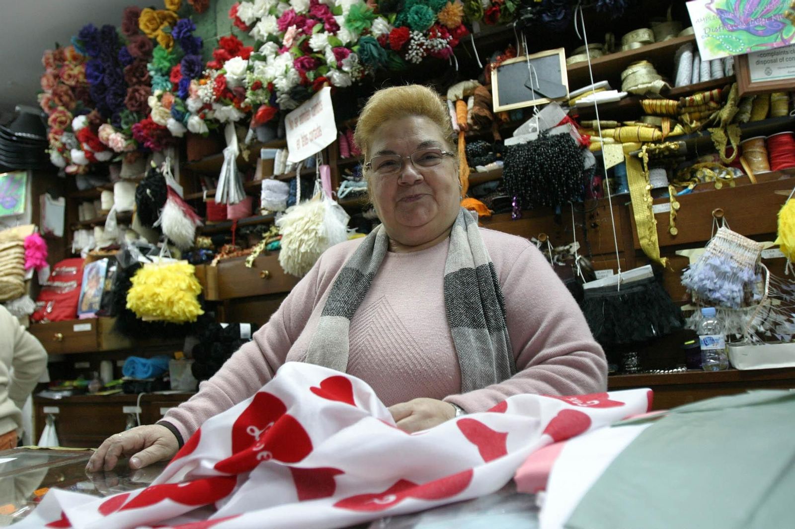 Pepi Mayo en su tienda de la calle Libertad en una foto tomada en 2007.